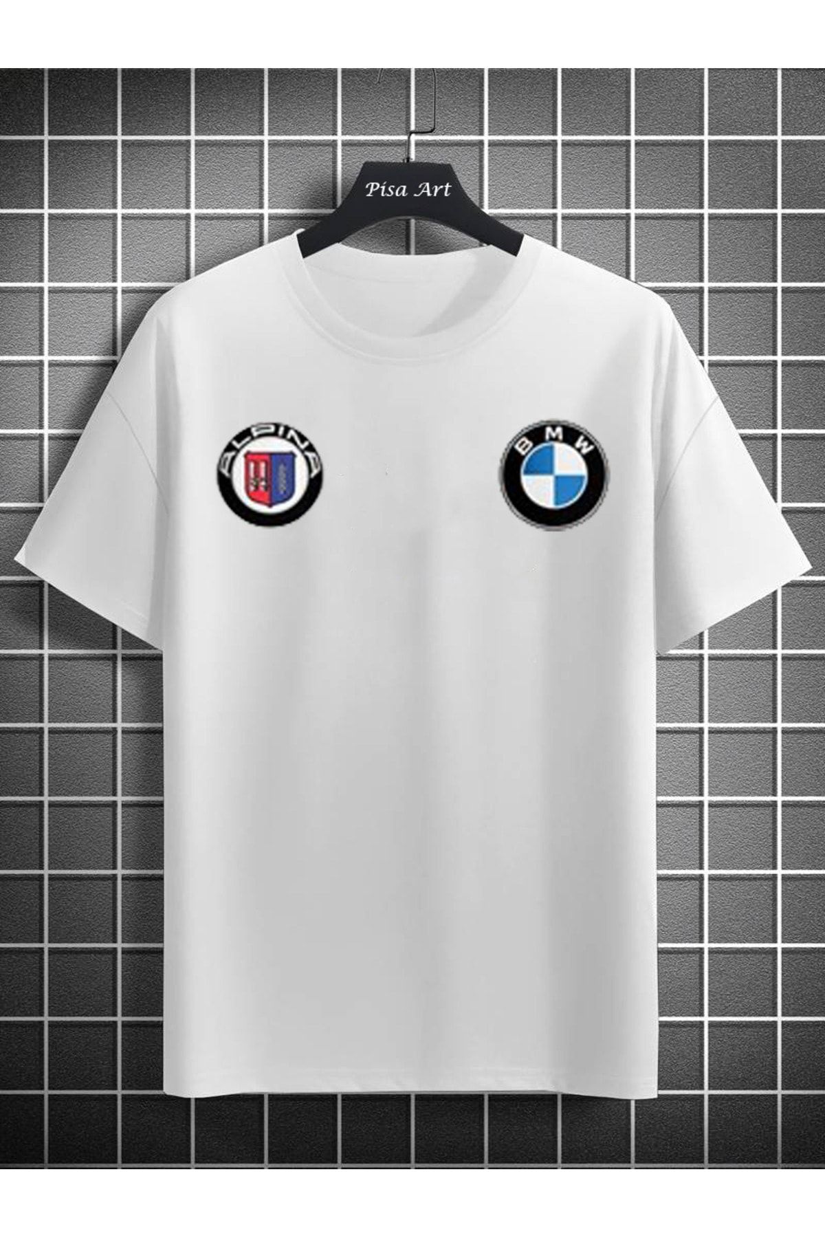 Pisa Art Bmw Alpina Car Printed Oversize T Shirt Trendyol