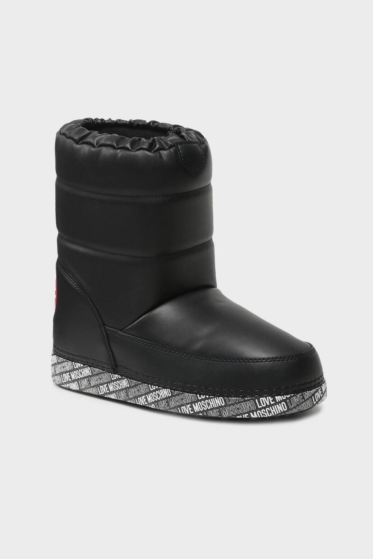 Moschino Water Resistant Logo Drawstring Snow Boots SNOW BOOTS