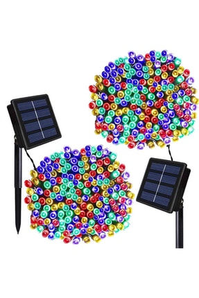 Solar Güneş Enerjili Dış Bahçe 8 Modlu 10 metre 100 led Aydınlatma (RGB) Image 0