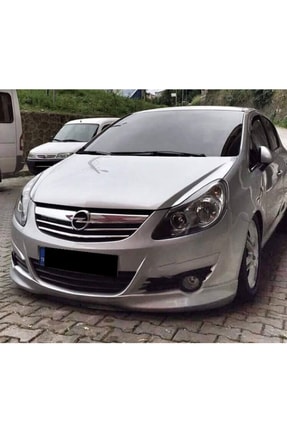 Opel Corsa D Uyumlu Ön Ek Makyajsız Kasa 2006 2007 2008 2009 2010 2011 Mat Siyah Plastik Ön Karlık Image 0