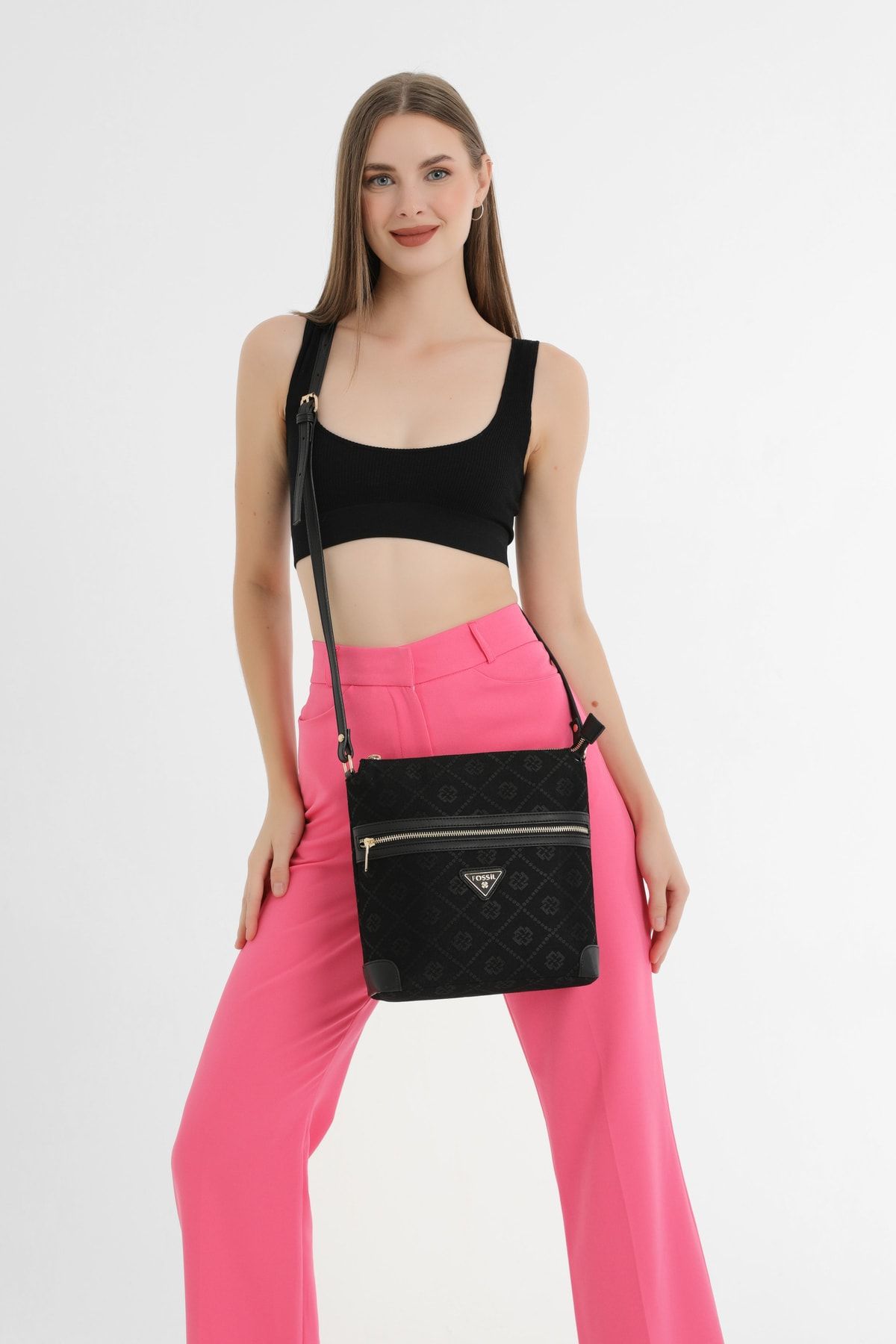 Fossil Black Women s Shoulder Bag 05FS23K471 Trendyol