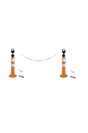 Otopark Düzenleyici (2 Adet 45 Cm Delinatör + 3 Metre 8 Mm Zincir) Image 0