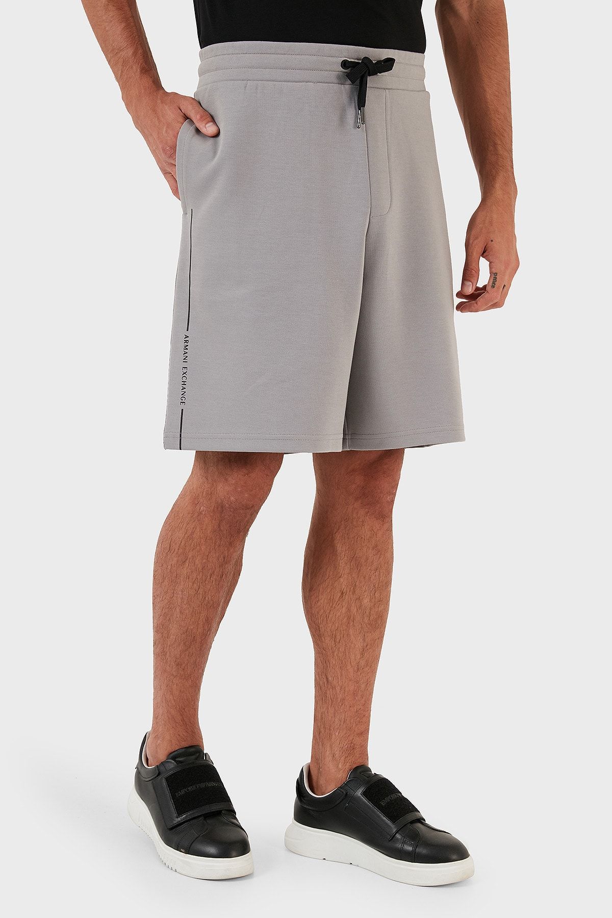 Armani Exchange Cotton Regular Fit Waistband Pocketed Short Men s