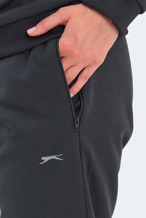 OLINDA Kadın Cepli Koyu Gri Eşofman Takımı Image 5