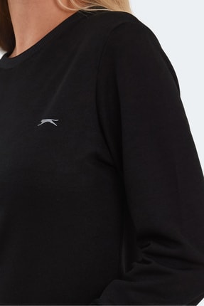 OLINDA Kadın Cepli Siyah Eşofman Takımı Image 4