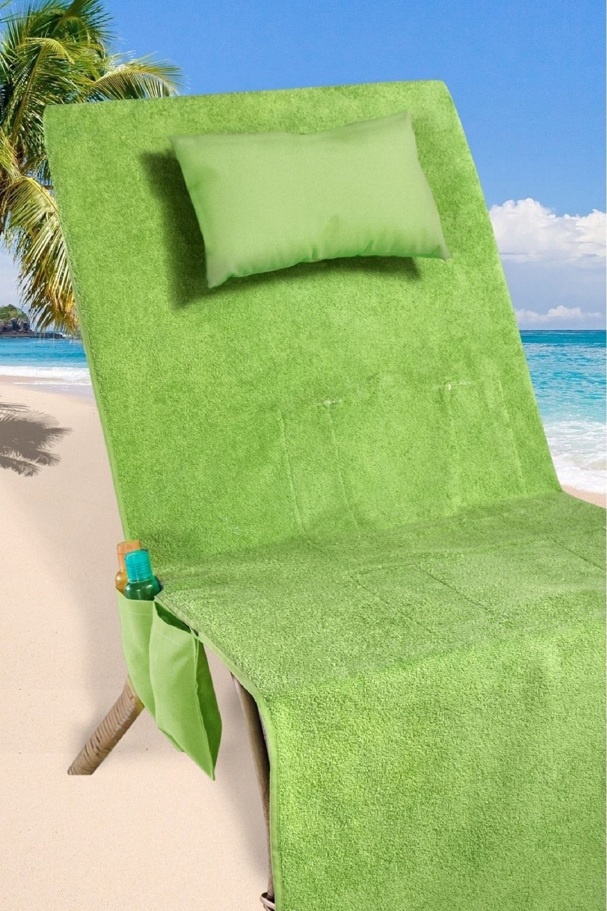 Green beach towel cheap