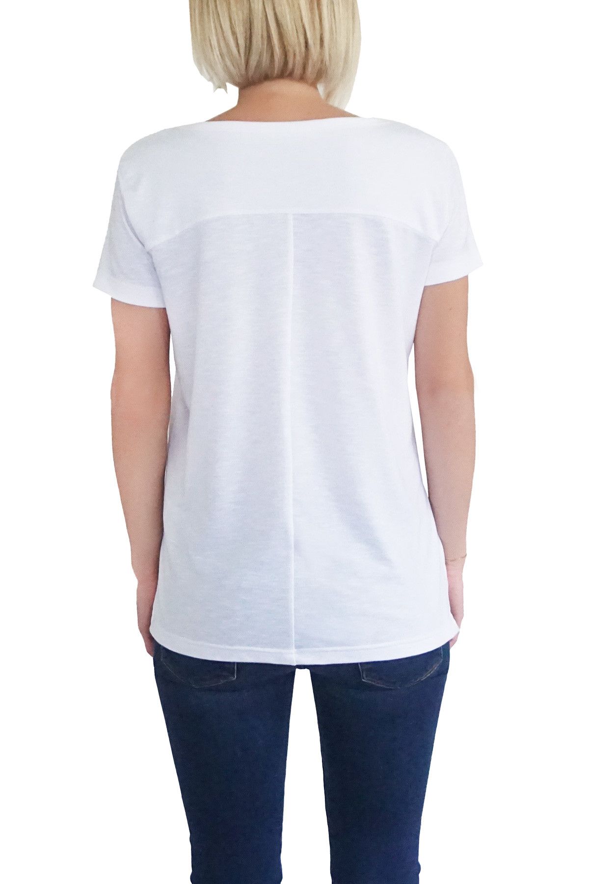 MOF Kadın Beyaz T-Shirt GSYT-B 2