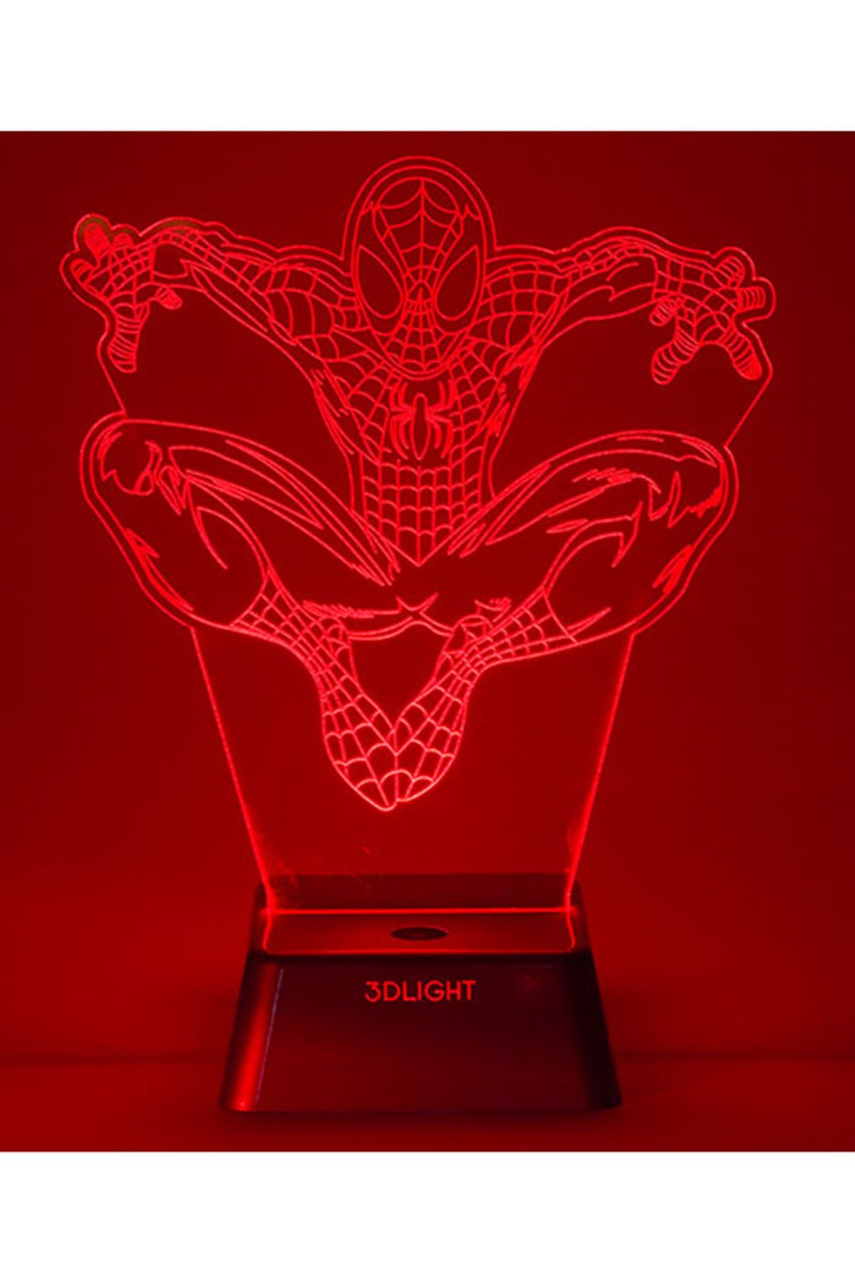 3D Light Spiderman 3 Boyutlu Gece Lambası
