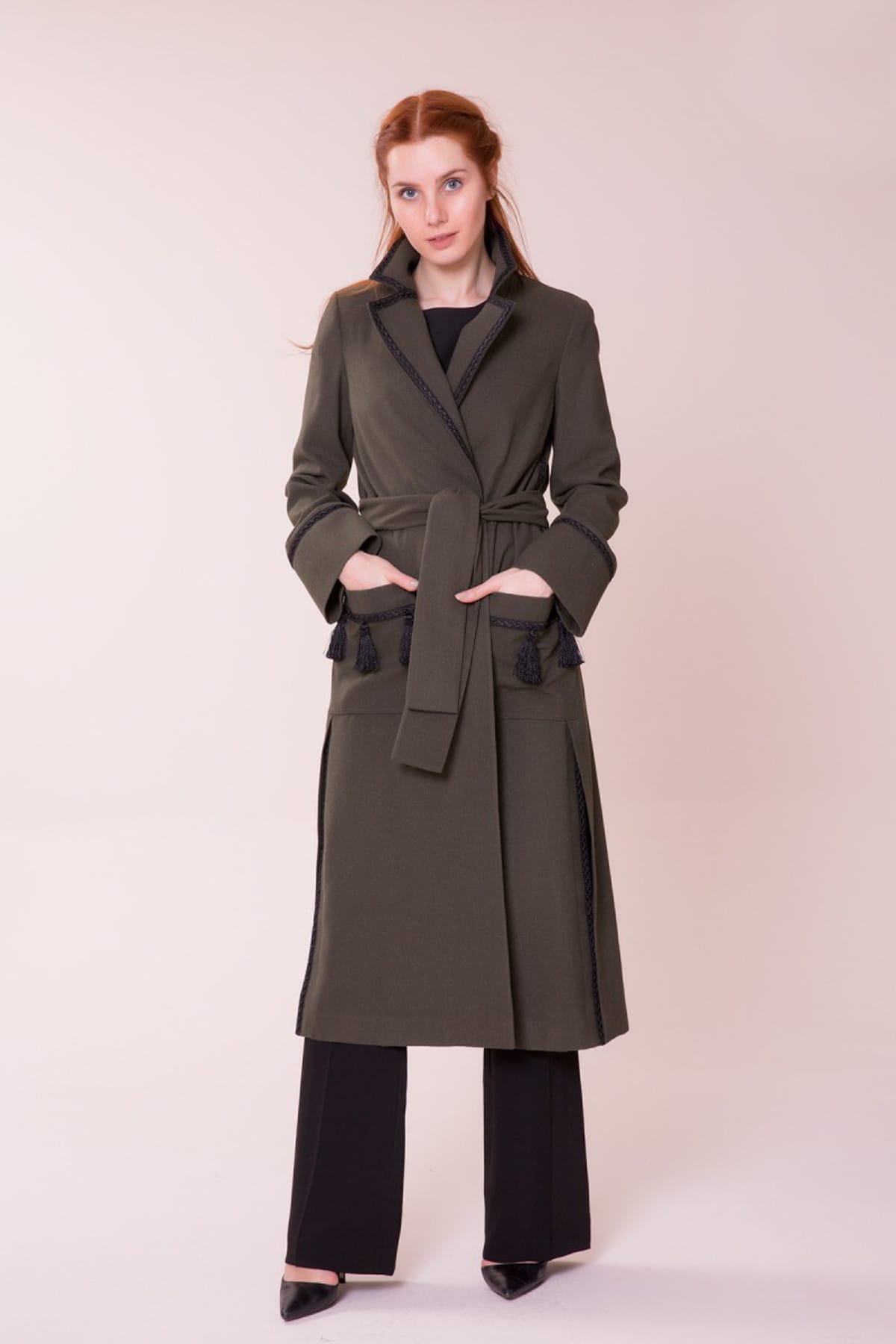 GIZIA CASUAL Kadın Haki Palto M18KDX08212SU