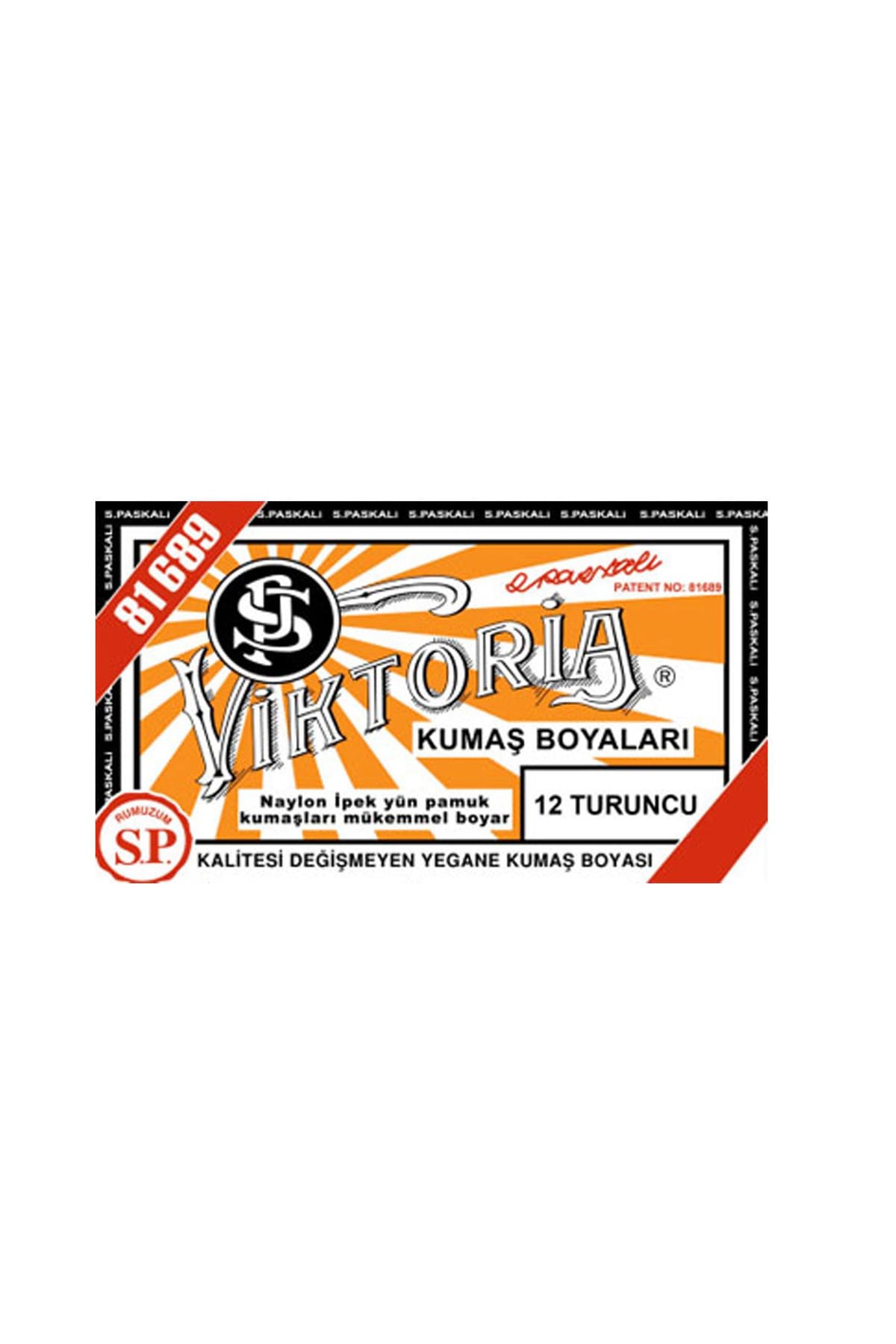 Viktoria Kumaş Boyası Turuncu (Adet) Viktoria