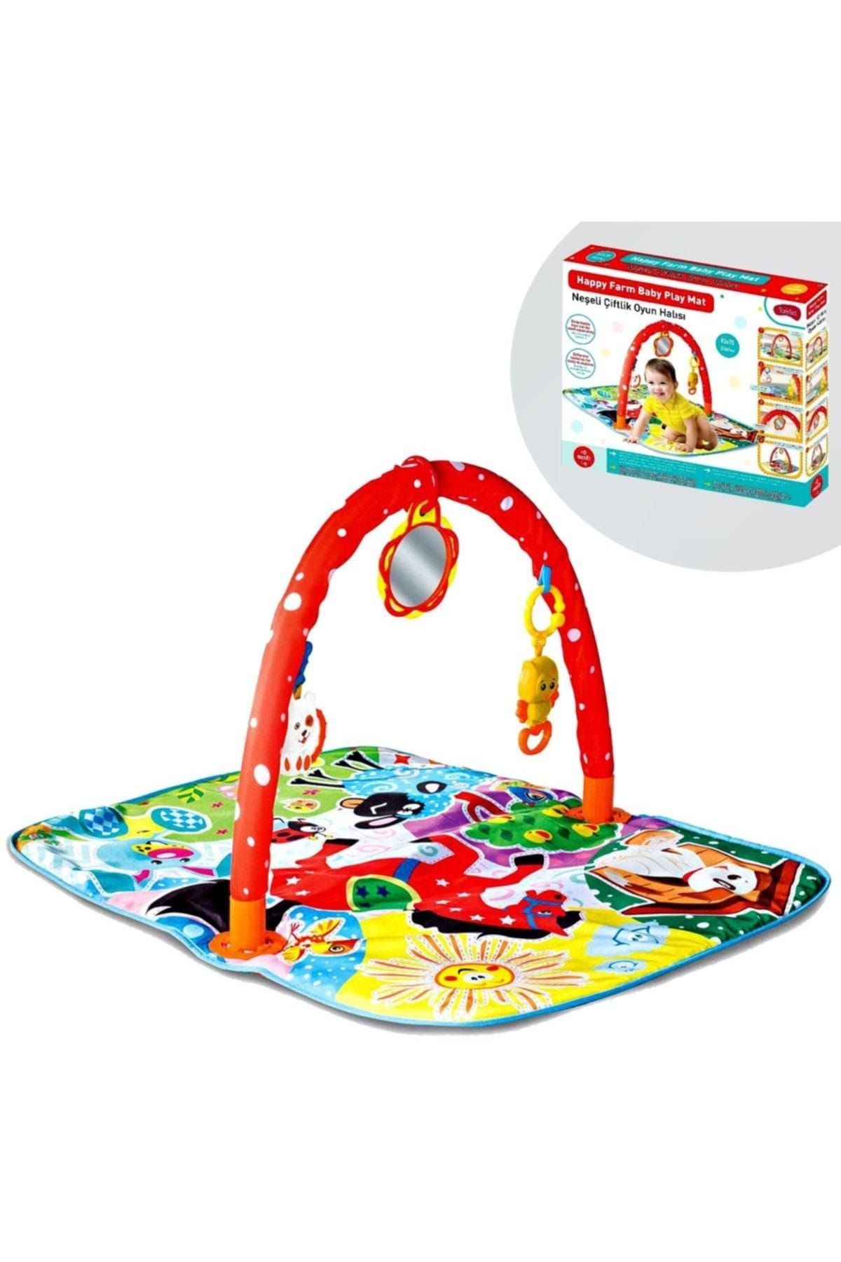 Furkan Toys Fr-58451 Neşeli Çiftlik Bebek Oyun Halısı Orjin