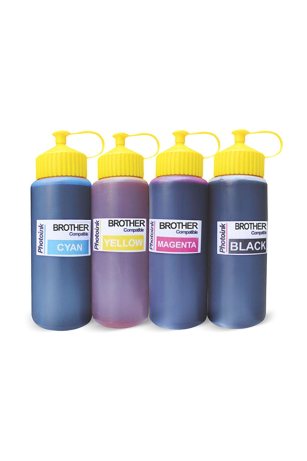PHOTOINK Brother T510 için 4 Renk 500ML Photoink Mürekkep