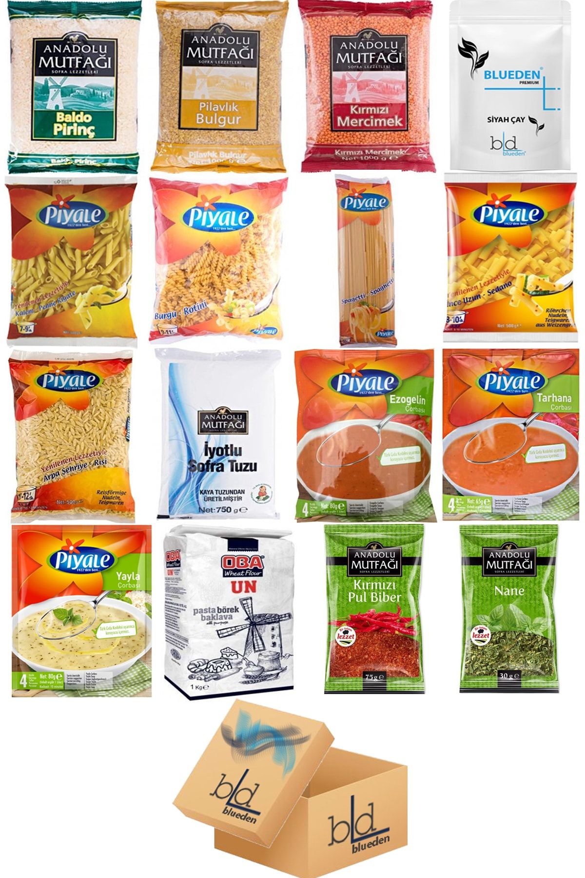 Blueden Kurban Kumanya Yardım Erzak Kolisi 16 Parça 15 Nolu Paket -