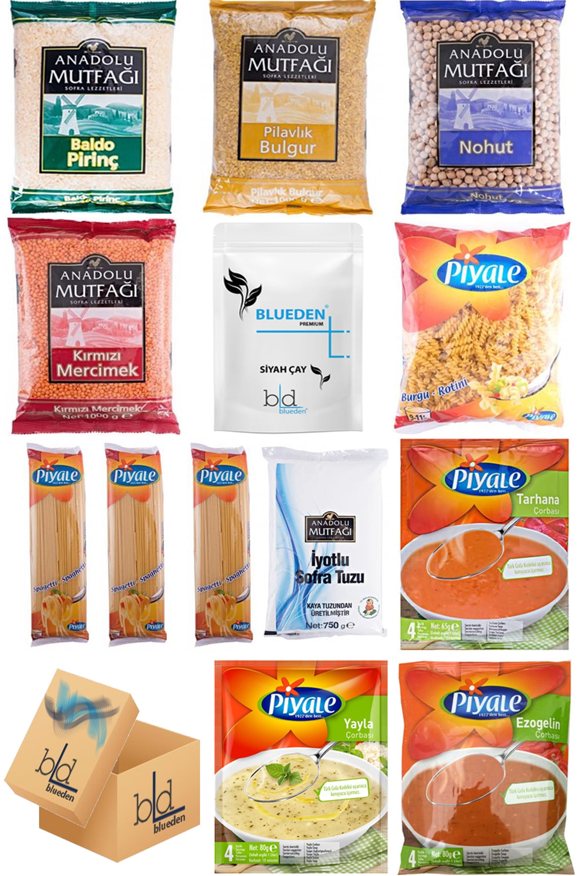 Blueden Kurban Kumanya Yardım Erzak Kolisi 13 Parça 5 Nolu Paket