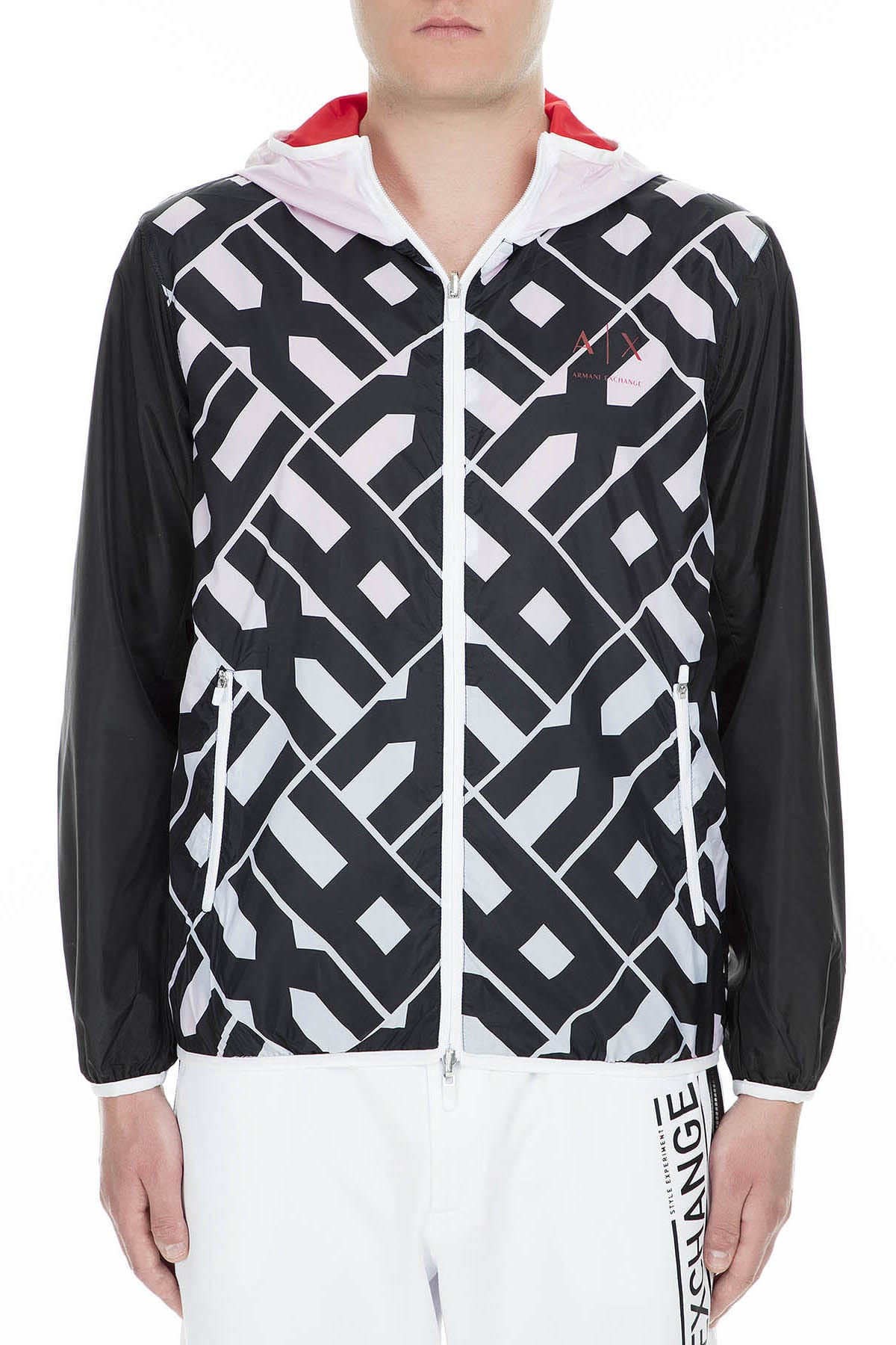 Armani Exchange Erkek Kırmızı-Beyaz Yağmurluk&Rüzgarlık 3GZB21 ZNEBZ 6108