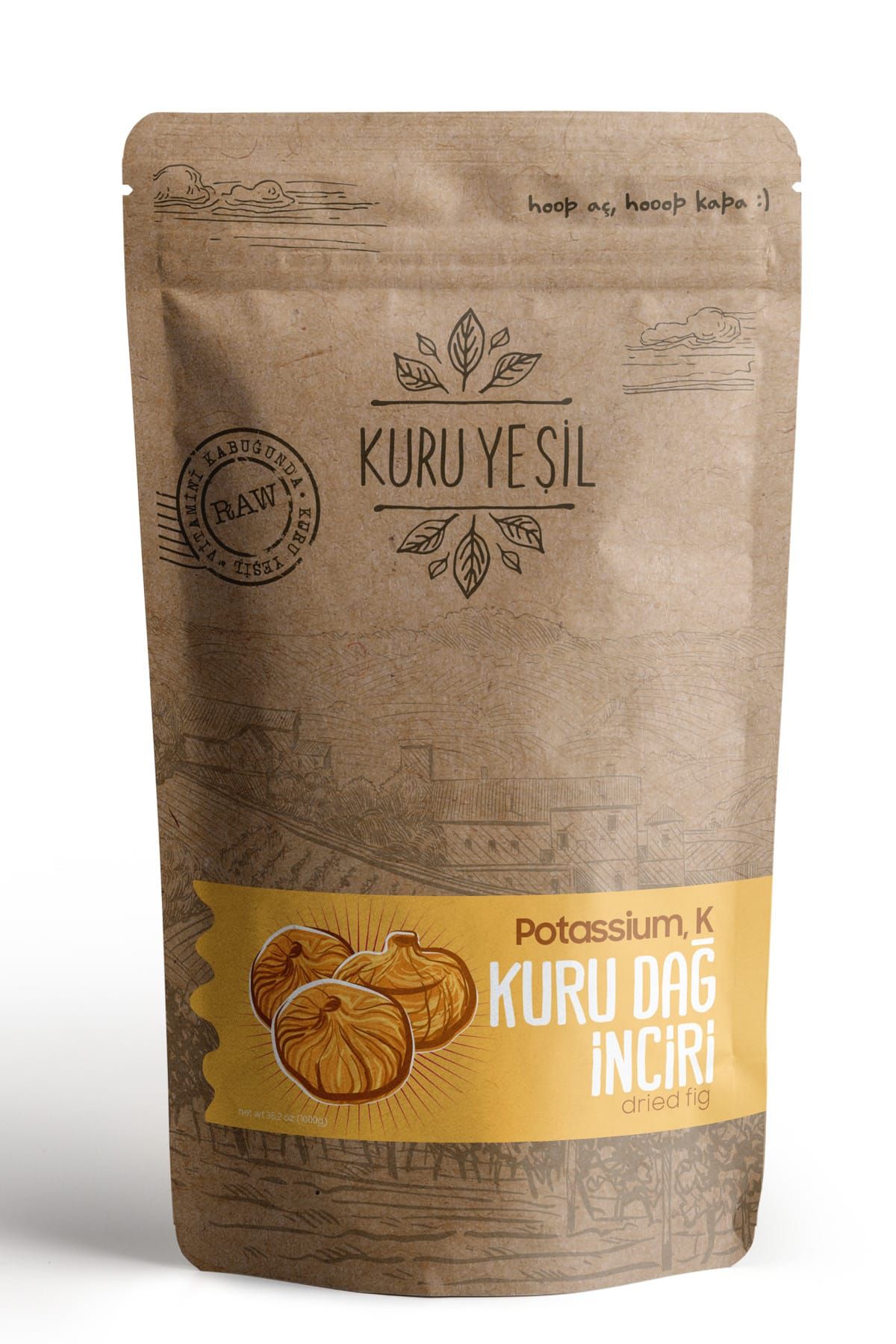 Kuru Yeşil Kuru Dağ Inciri 250 gr