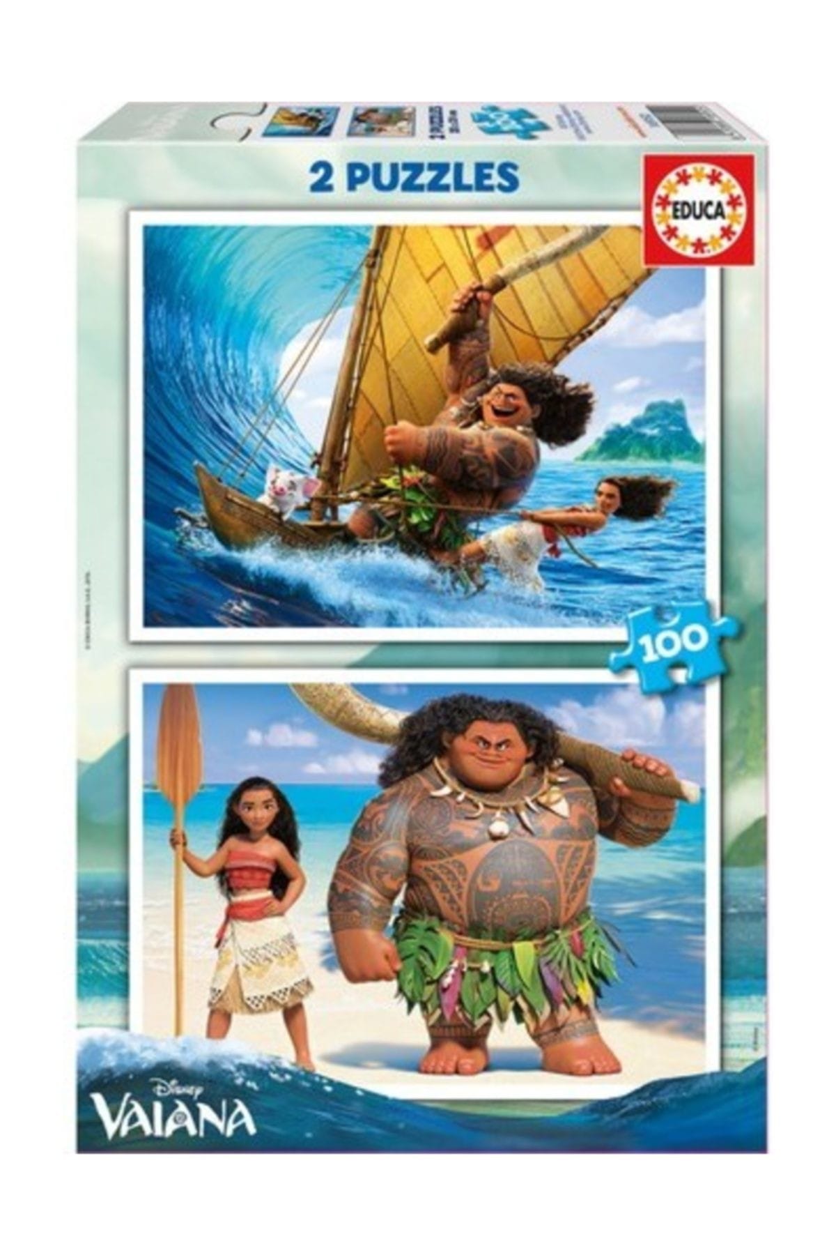 EDUCA Moana 2X100 Parça Çocuk Puzzle /