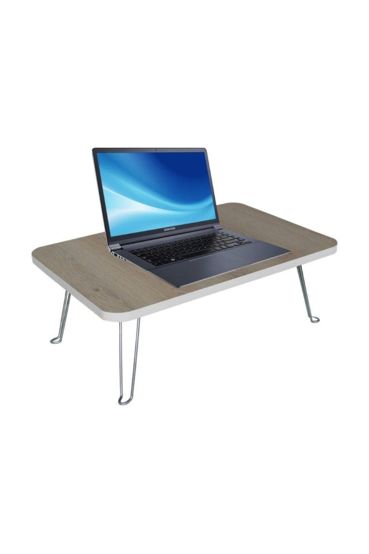 Teknor 40x70 Kahverengi  Katlanır Masa - Laptop Masası
