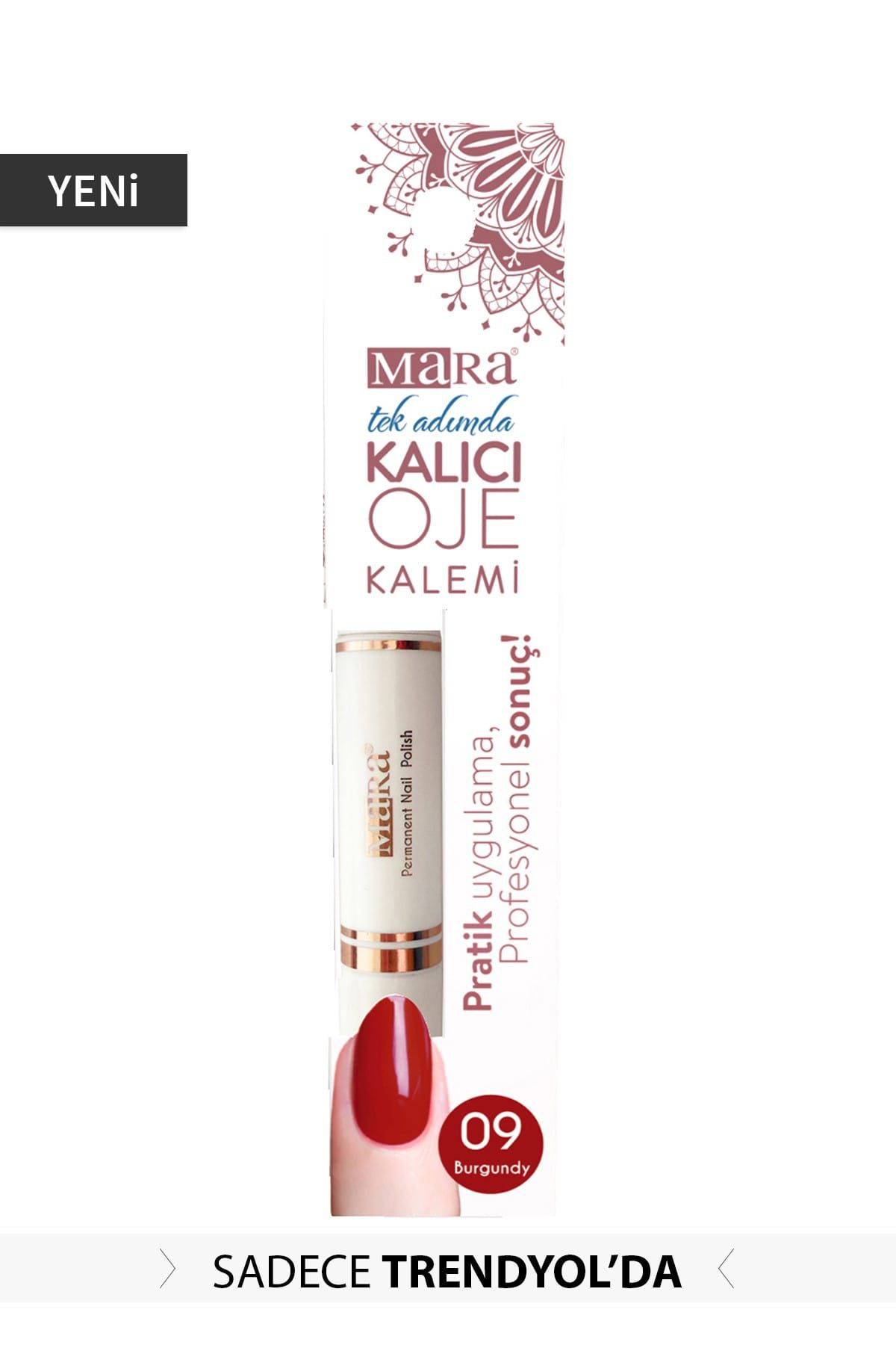 Mara Kalıcı Oje - Burgundy 09 0869988590359