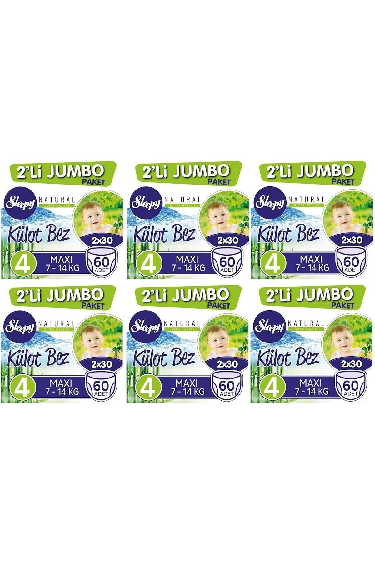 Sleepy Külot Bebek Bezi 4 Beden Maxi 6'Lı Paket 360 Adet