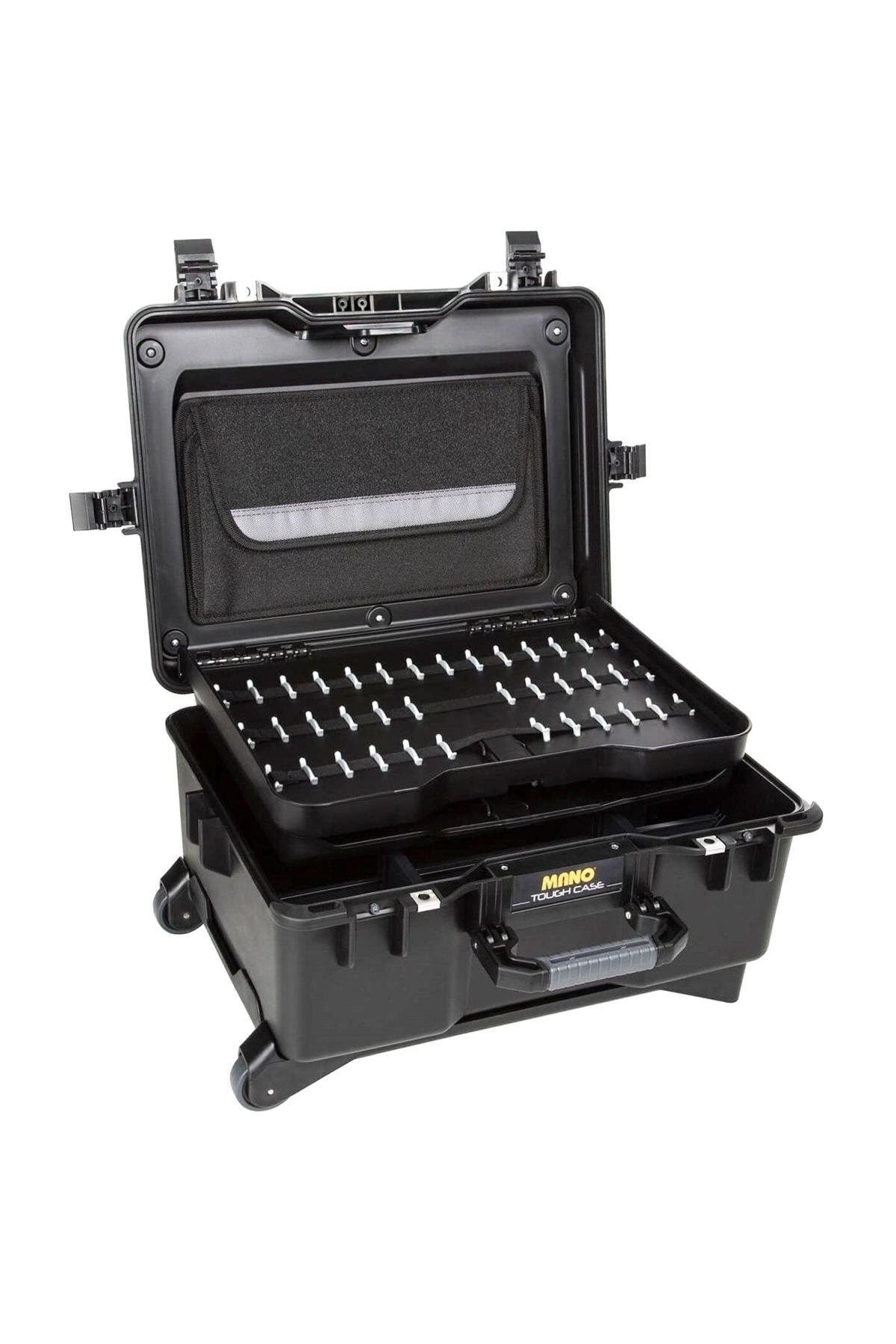 MANO Mtc 460Pp Siyah - Plastik Takım Dizmeli + Plastik Bölmeli Tough Case Pro Takım Çantası