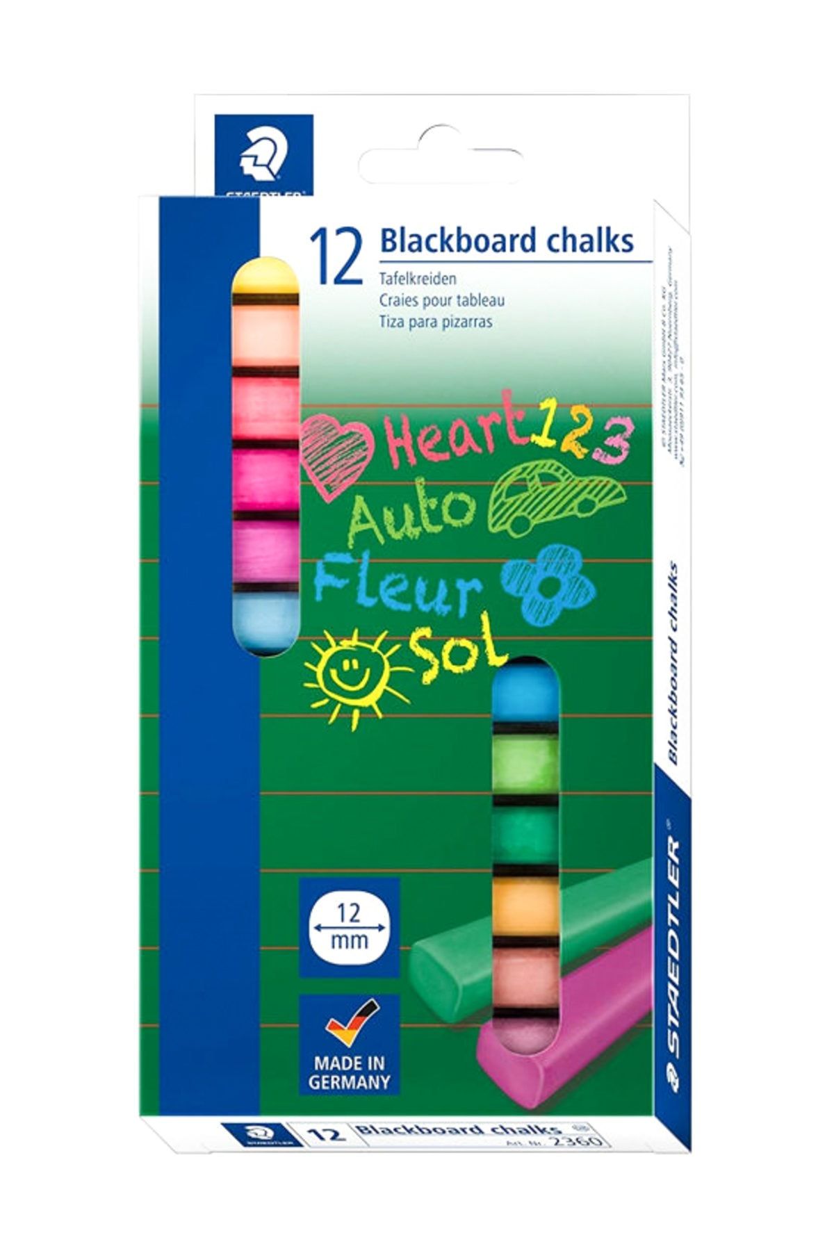 Staedtler Renkli Tebeşir 12`li Kutu