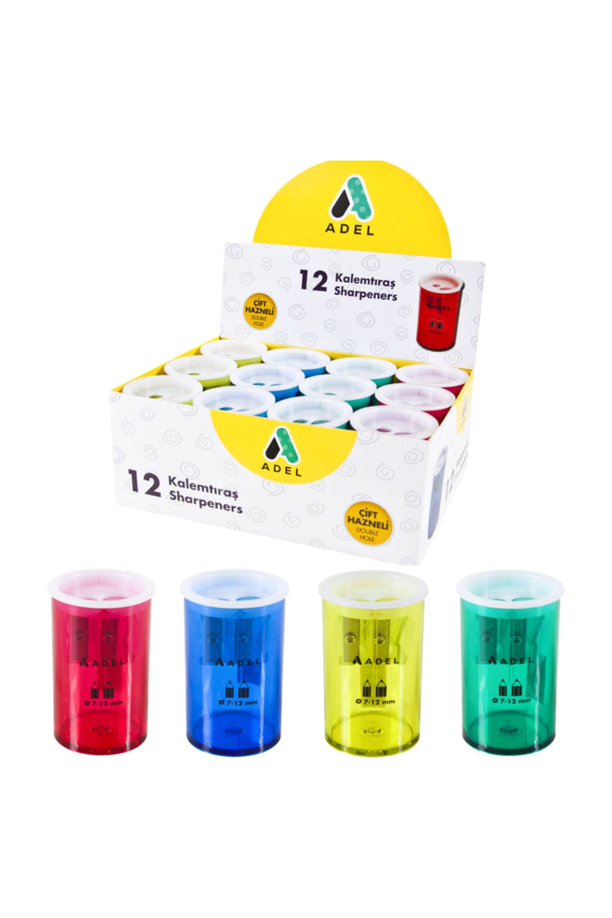 Adel 619 Kalemtıraş 4260619001 12 Li (1 Paket 12 Adet)