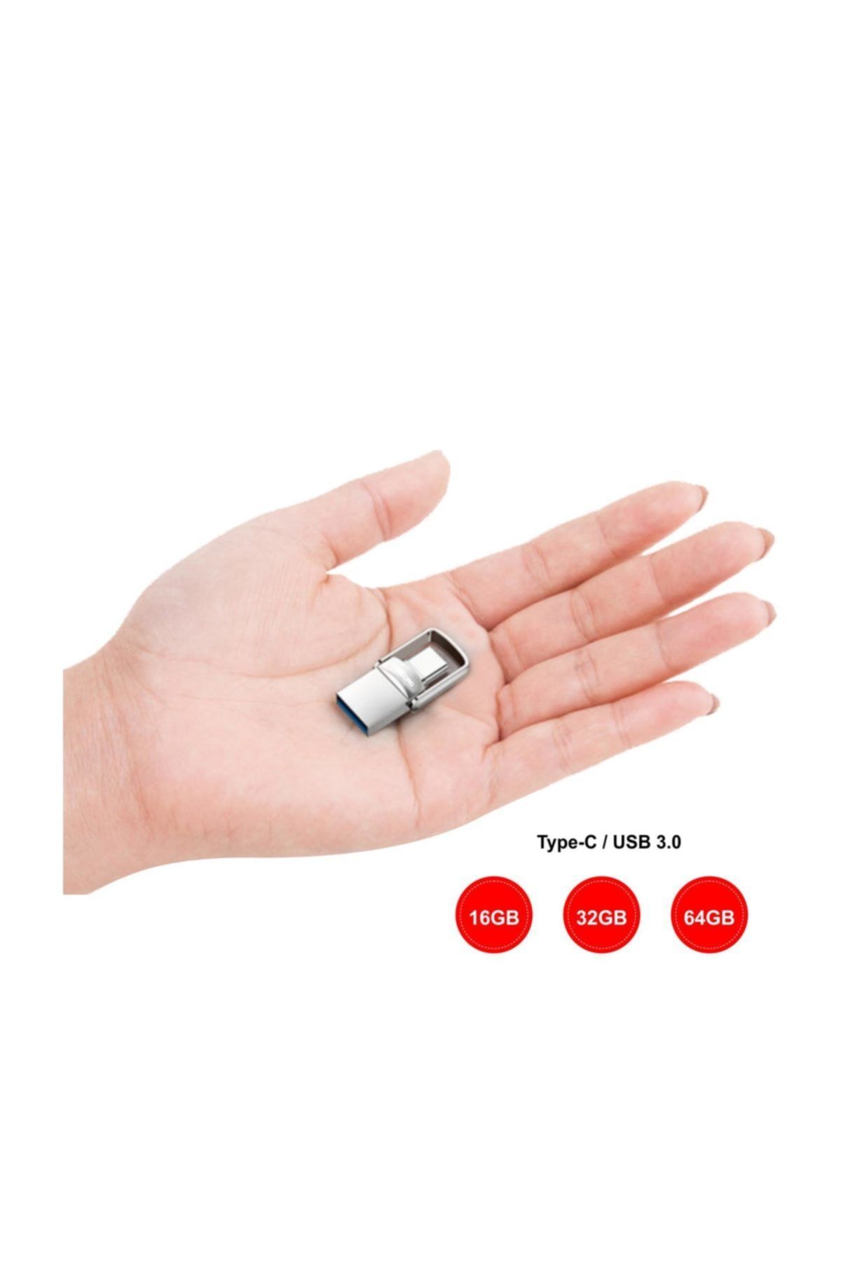 Concord 32gb 3,0 Type-c Mini Metal Otg Usb Flash Bellek
