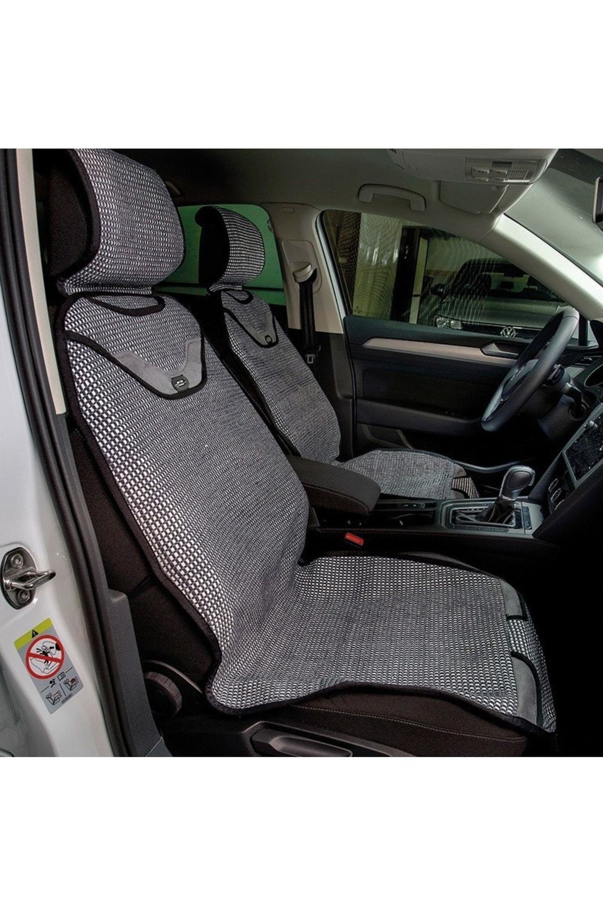 Space Gelly Tüm Modellerine Uyumlu Senturk Auto Kilim Minder 2 li Set Ön Koltuklara SB Gri