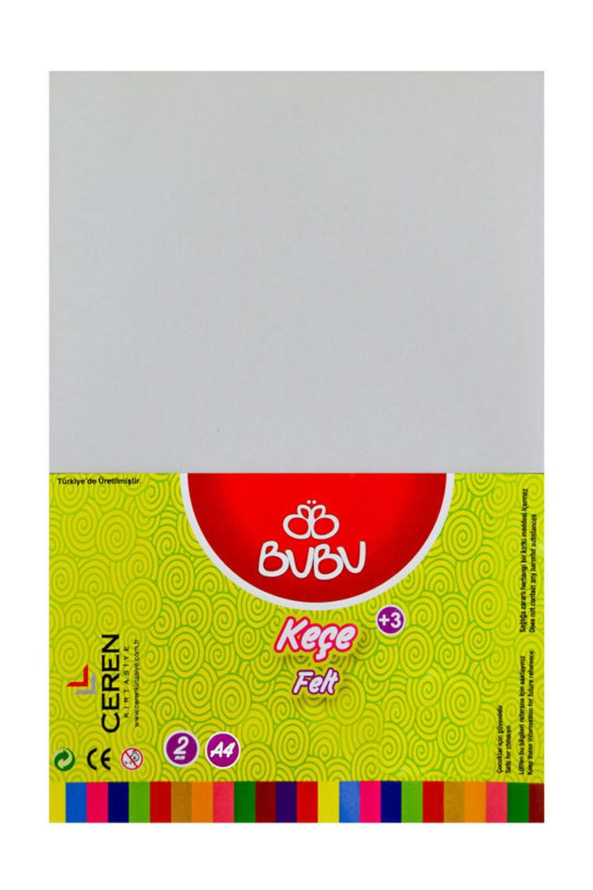 Bubu 20x30 cm Keçe 10`lu 2mm Beyaz
