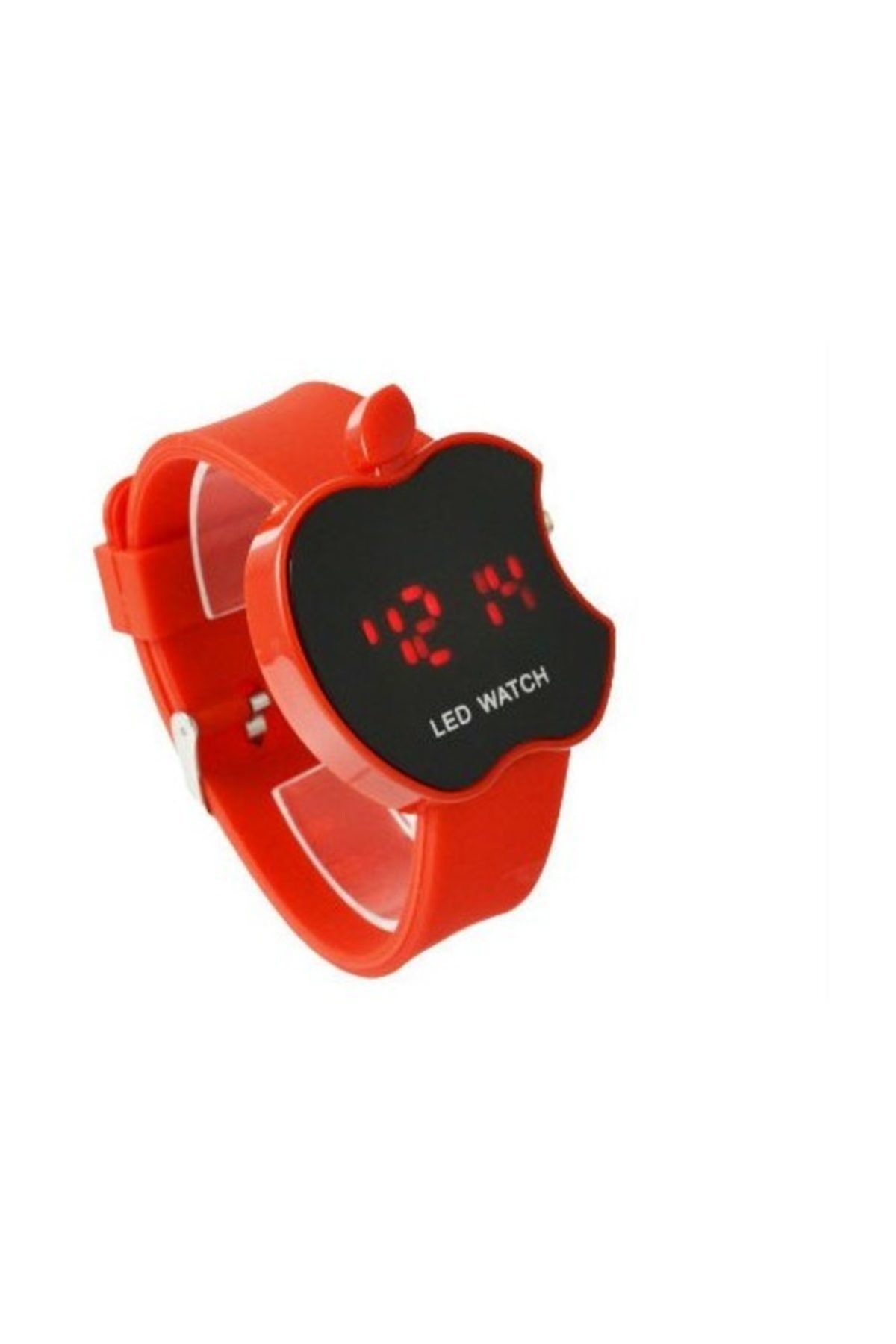 toptanci kapinda apple elma seklinde dijital led bileklik kol saati kirmizi led watch fiyati yorumlari trendyol