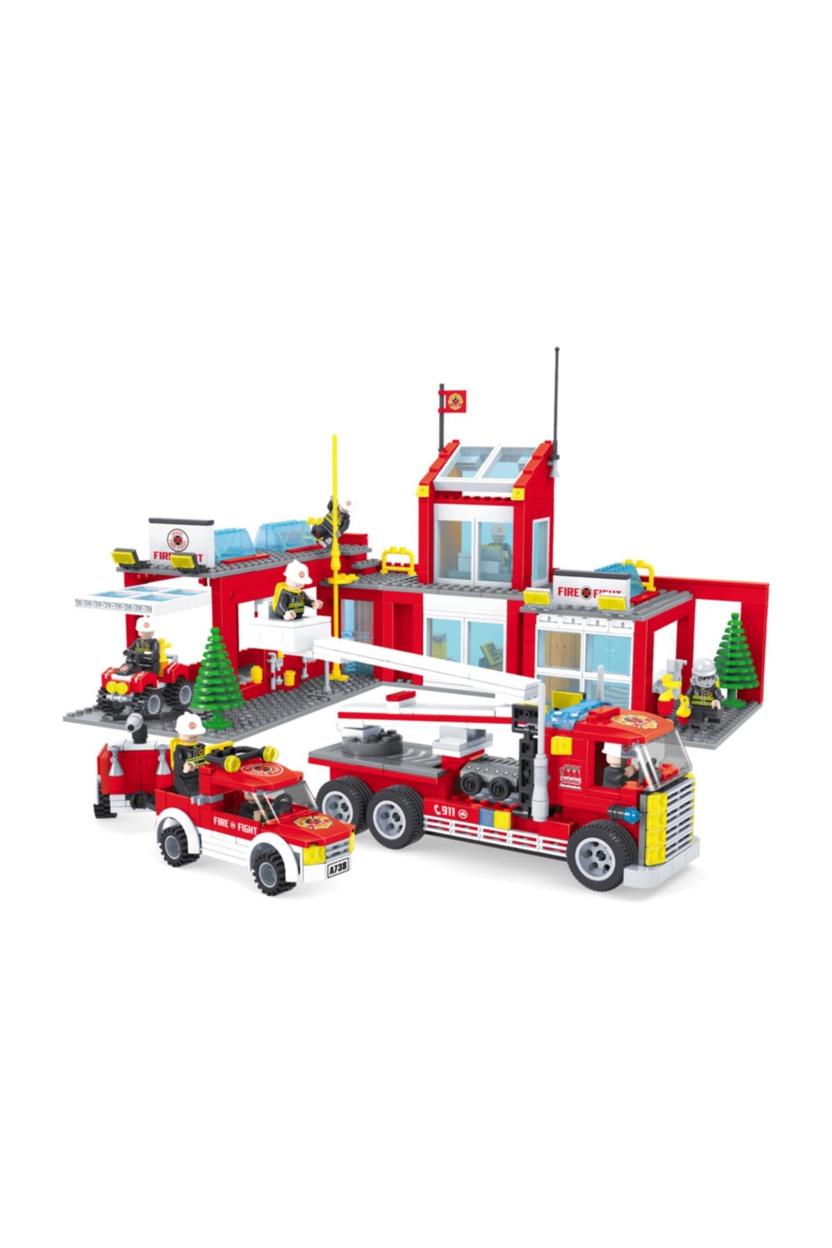 Bricks Bircan Brıcks 915 Parça Itfaiye Seti