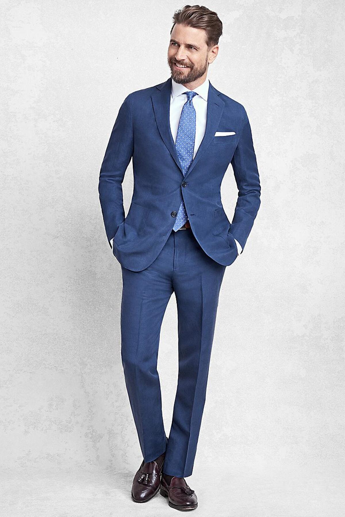 BROOKS BROTHERS Erkek Mavi Regent Kesim Takim Elbise 1-00080976