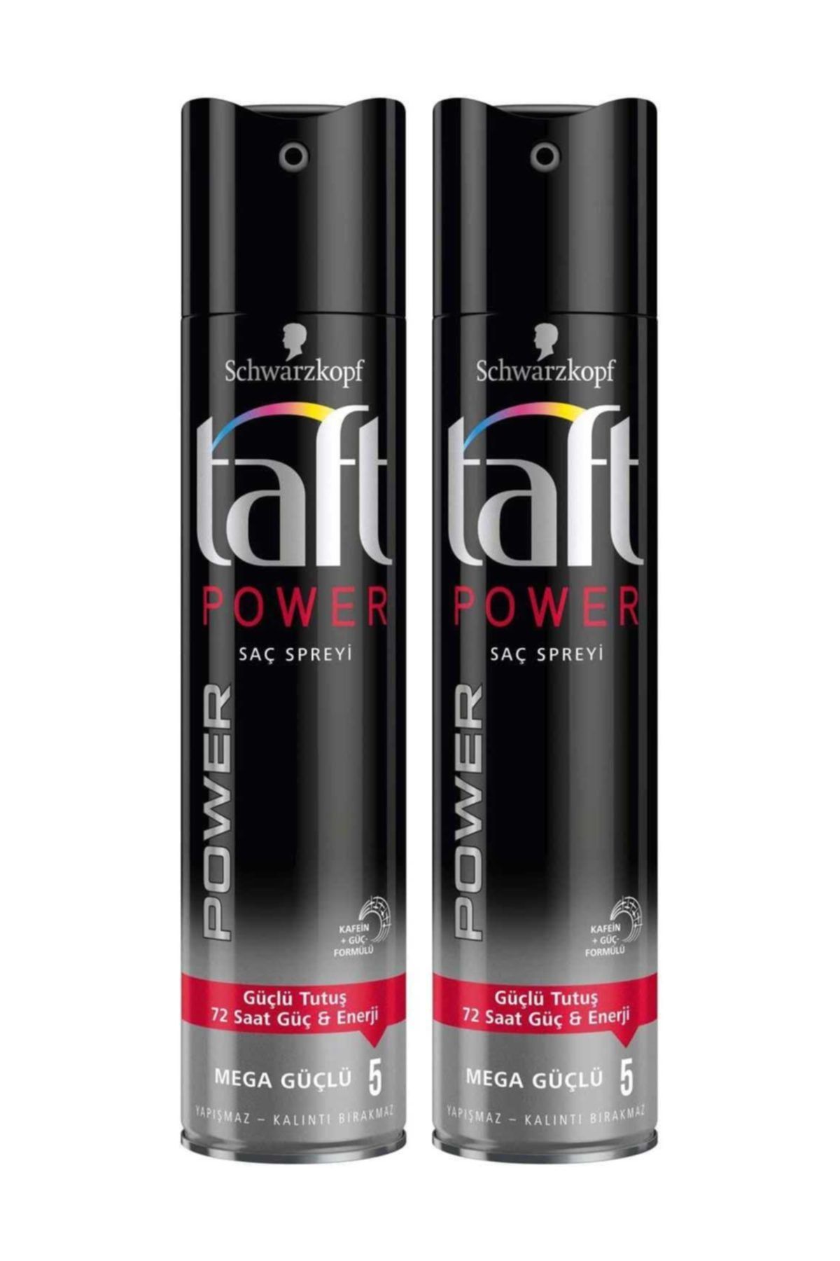 Taft Power Kafein Sprey 250 ml  2 Adet
