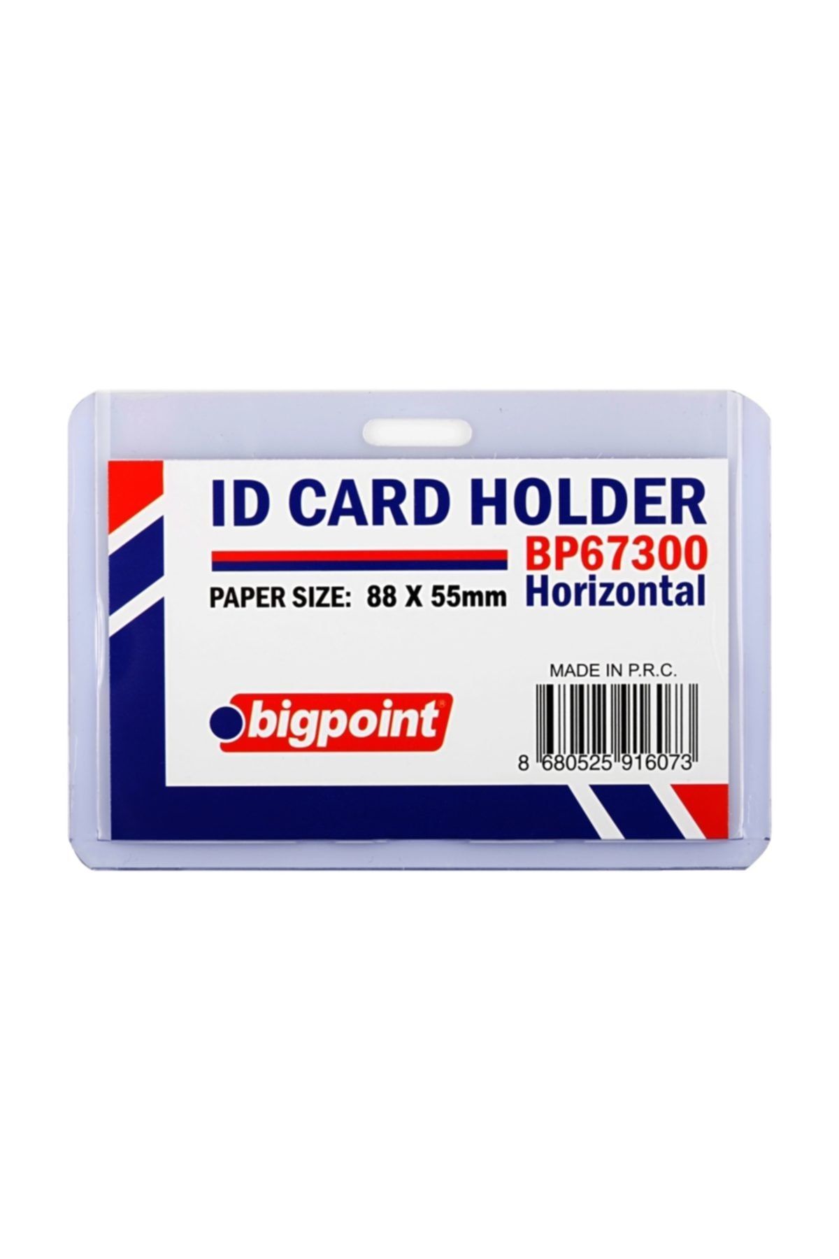 Bigpoint Kart Kabı Yatay Şeffaf 88x55mm