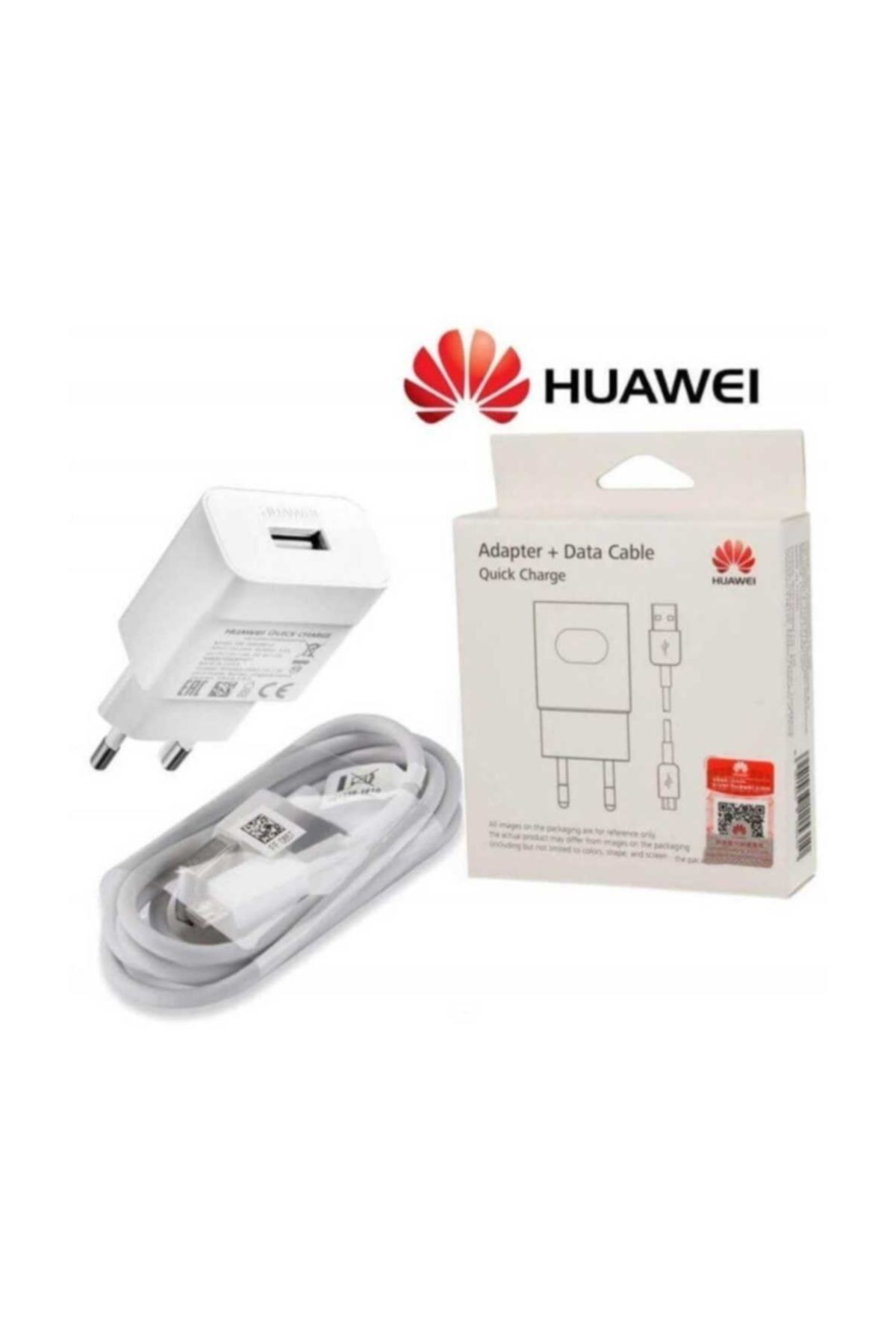 Huawei Orijinal Hızlı Micro Uyumlu Usb Sarj Aleti Beyaz