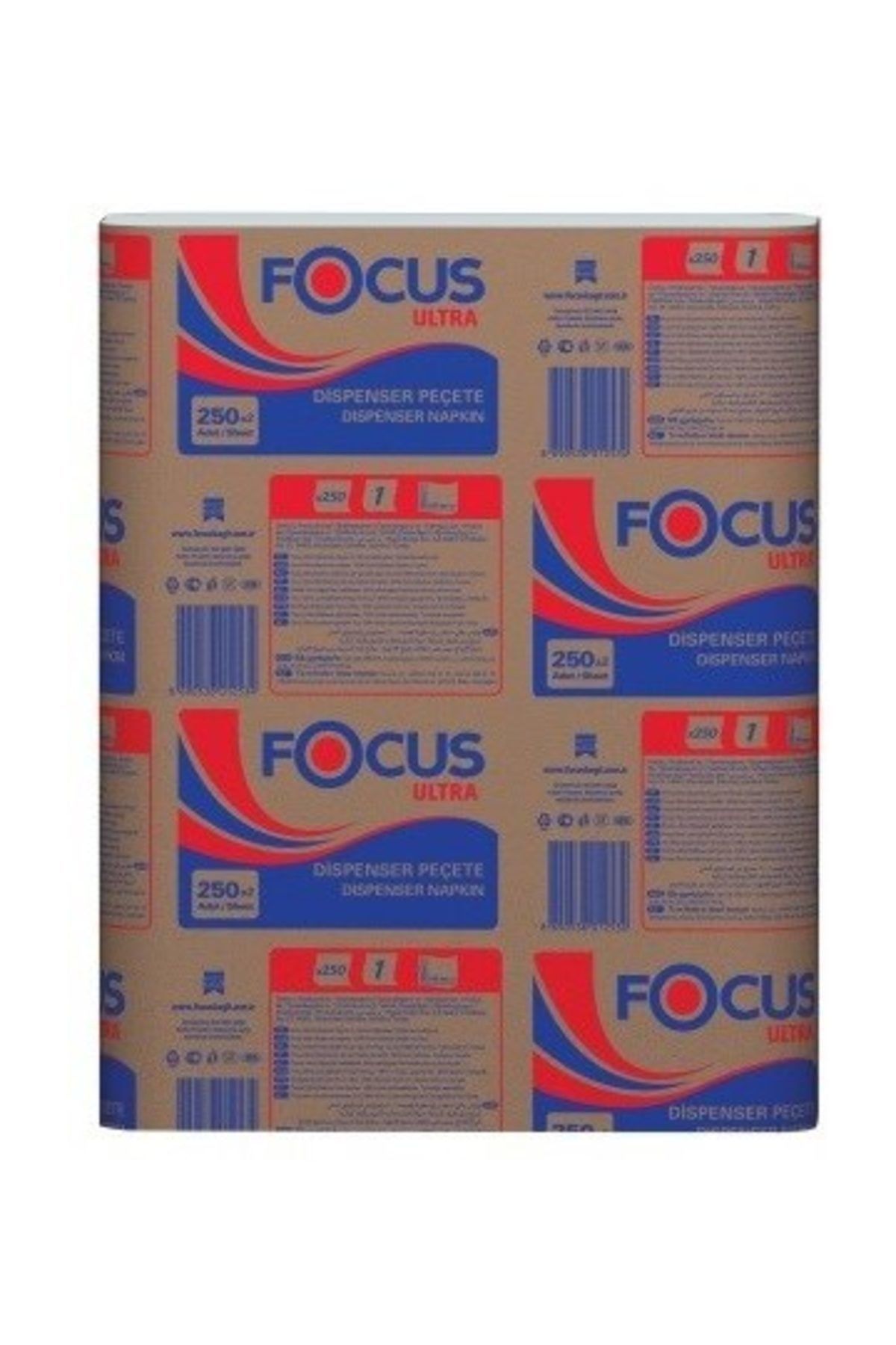 Focus Ultra Dispenser Peçete 24x26.5 Cm 250'li 18 Paket 4500'lü