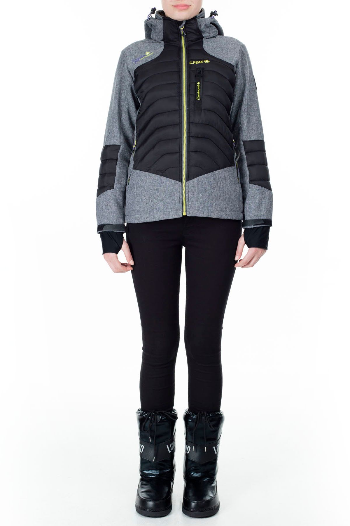 Canadian Peak Women s Gray Coat Tenas Trendyol