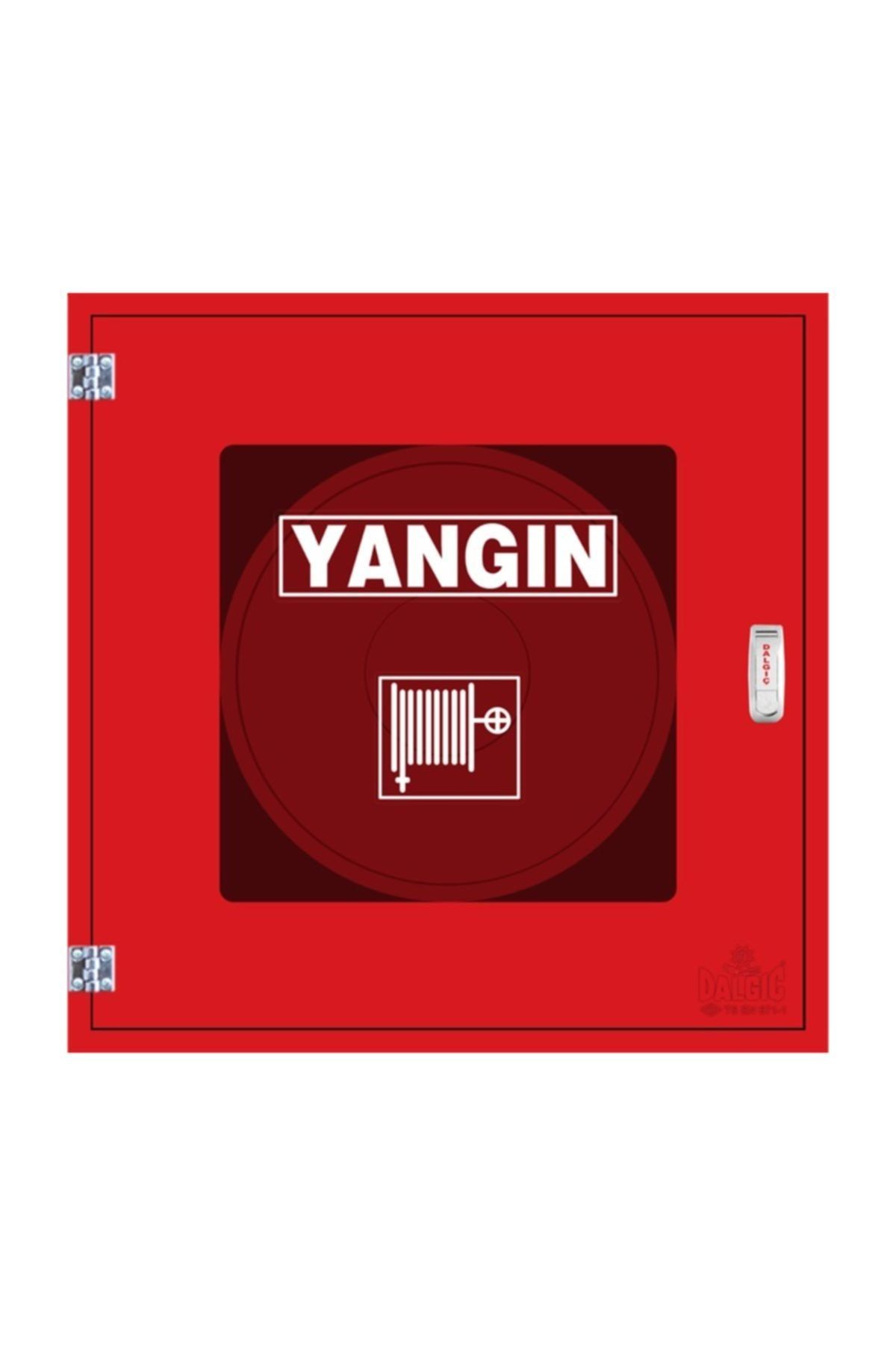 Dalgıç Yangın Dolabı 70x90x23 1”20mt Kauçuk Hortumlu 1'' Vanalı Cam Kapaklı Tüp BölmesizEn671-1
