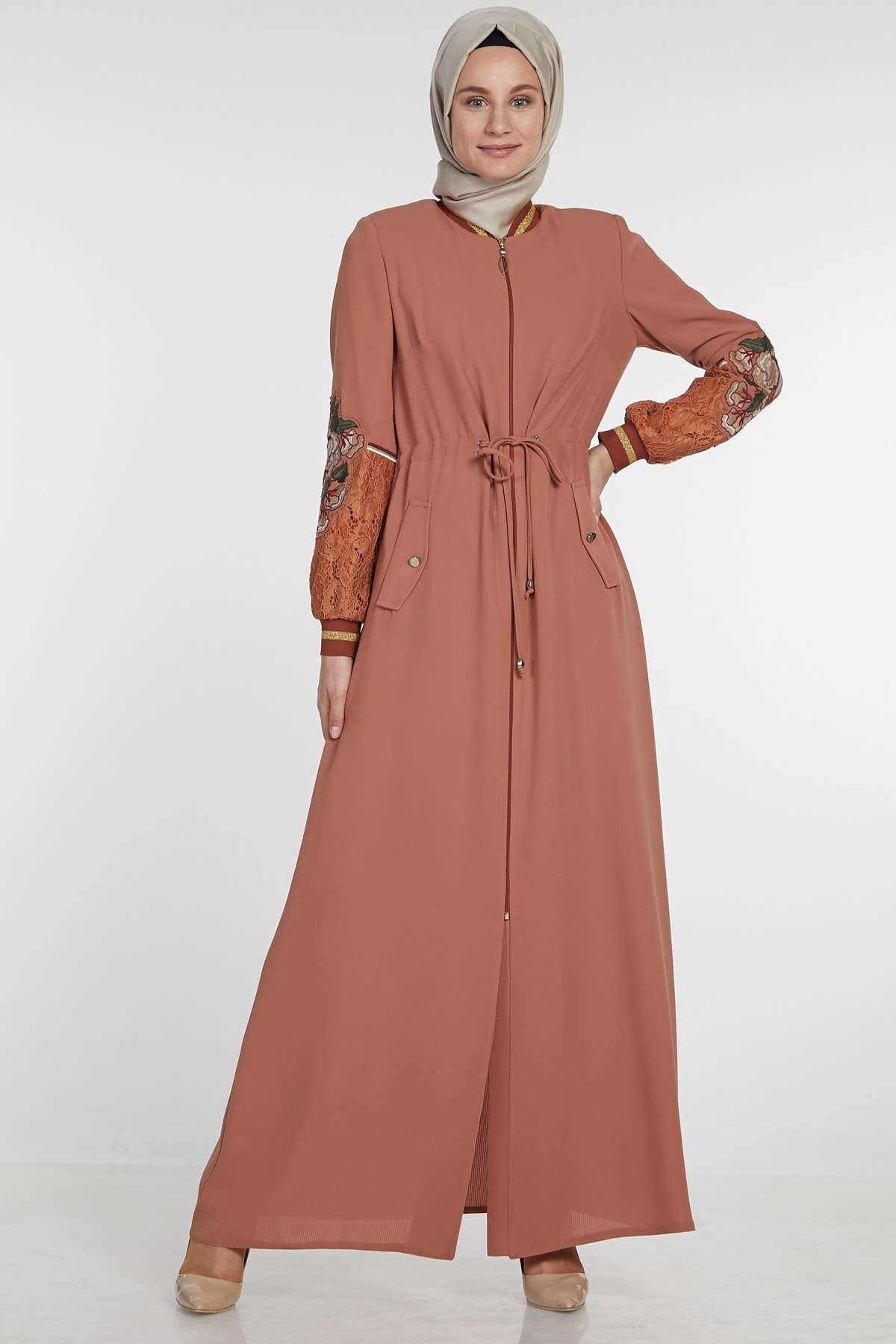 Yedi İklim Kadın Turuncu Pardesü Yedi-İklim-719YPRD70028