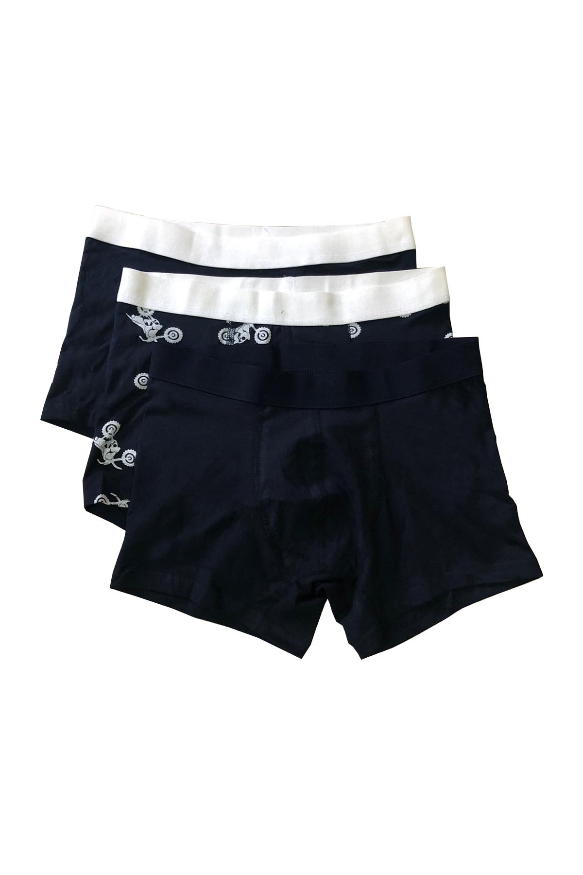 Darkzone Erkek Lacivert 3'lü Ekonomik Paket Boxer