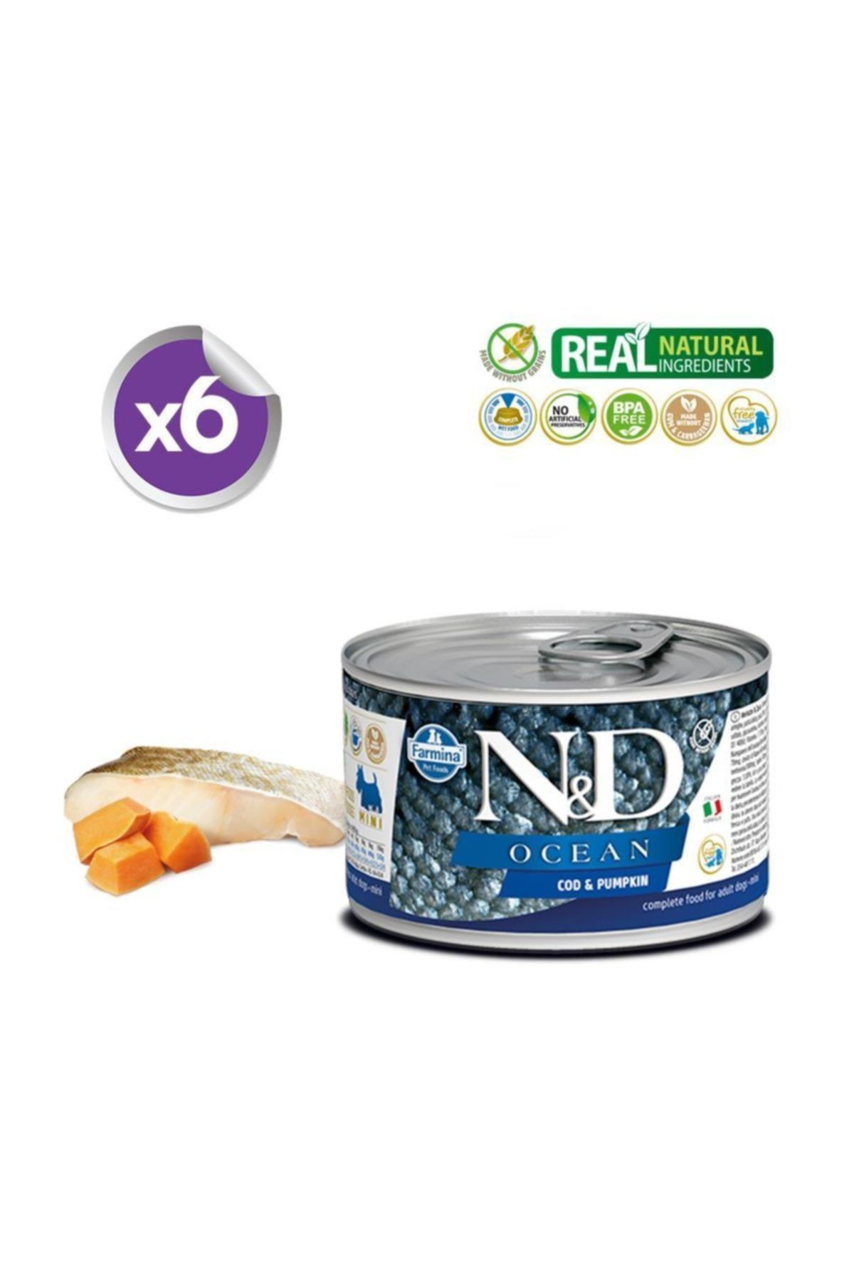 N&D Ocean Mini Morina Balıklı Yetişkin Köpek Konservesi 140 gr