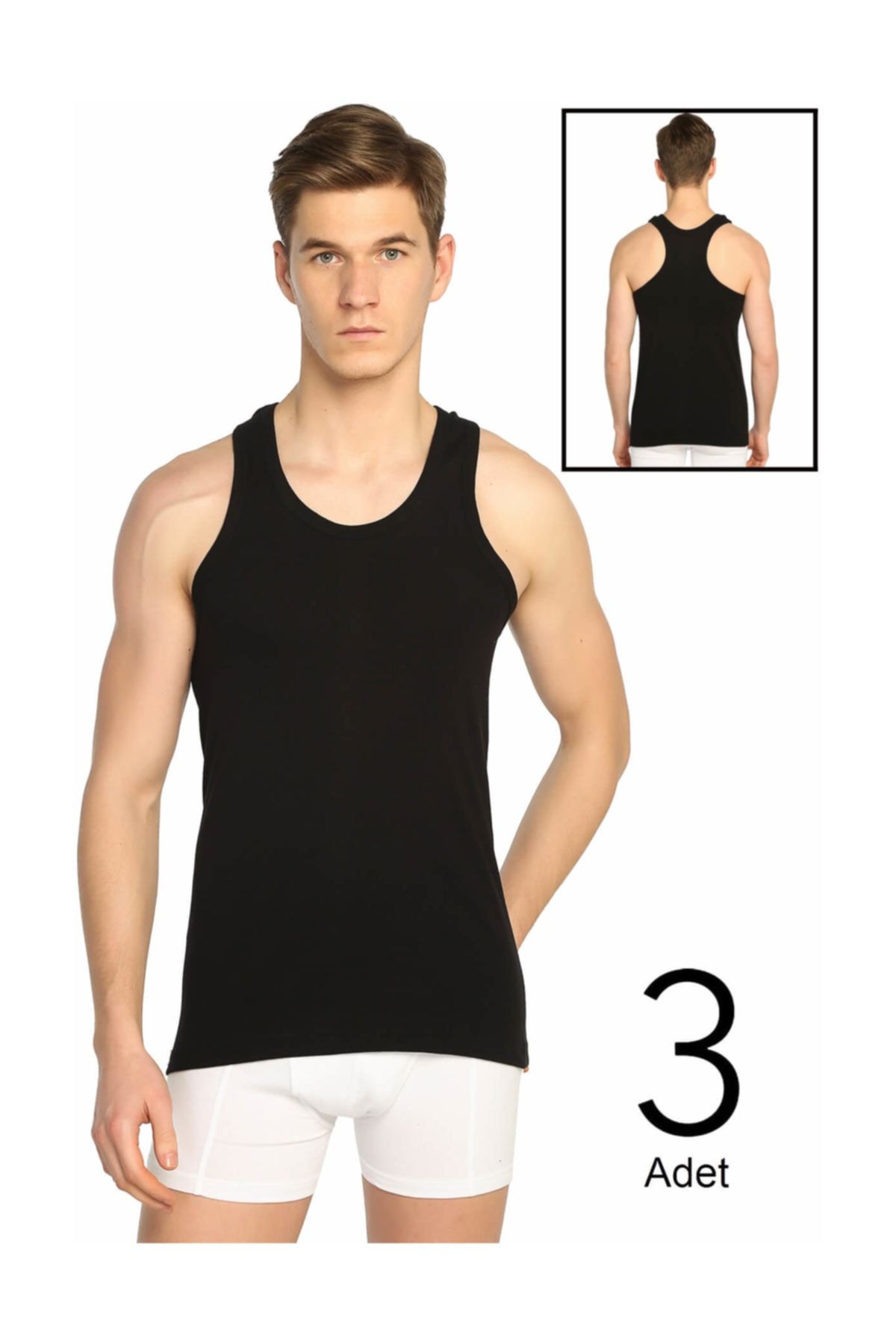 Tutku Erkek Ribana Sporcu Atlet 3 Lü Paket