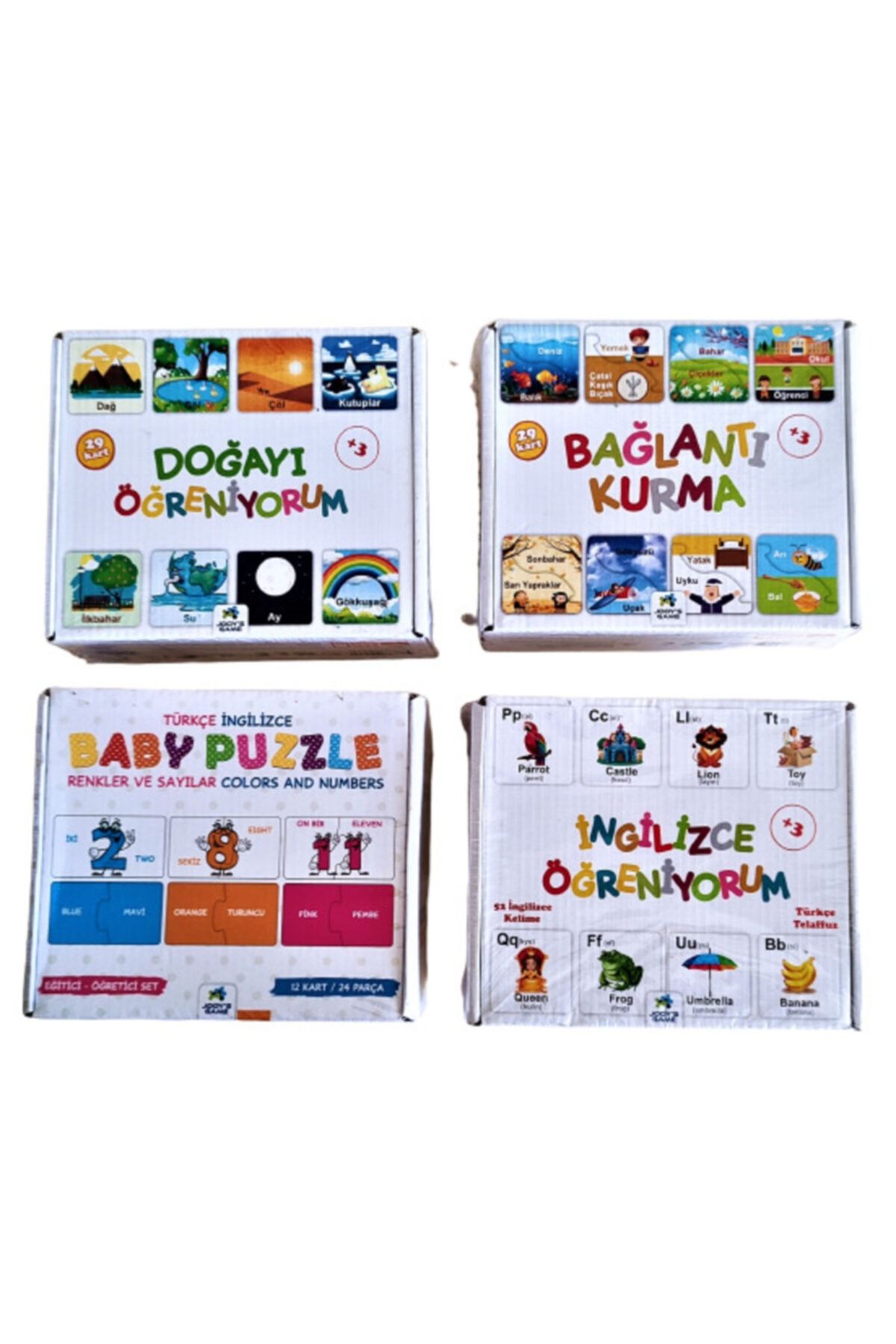 jooy's game Eğitici Oyun Kartları 4 Lü Set