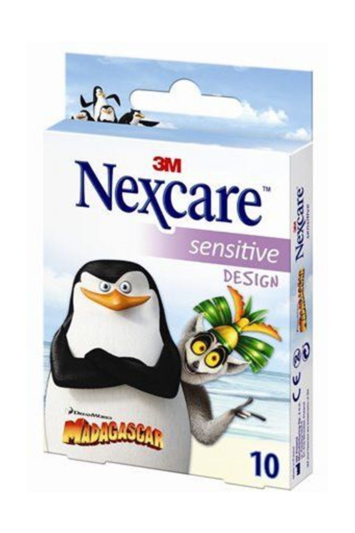3M Nexcare Sensitive Madagascar 10lu
