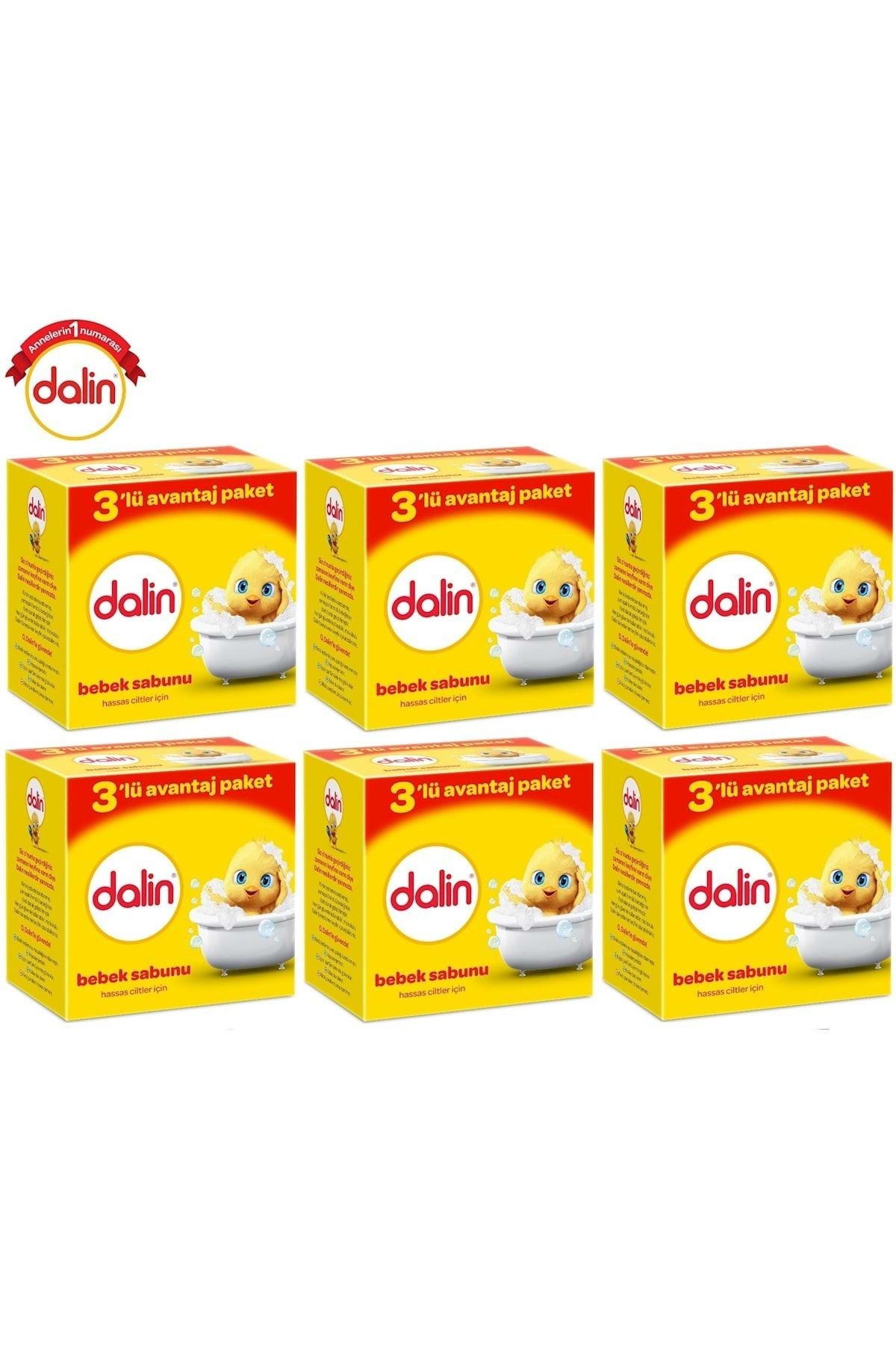 Dalin Bebek Sabunu 100Gr 18 Li Set Hassas Ciltler İçin Kutu (6Pk*3)