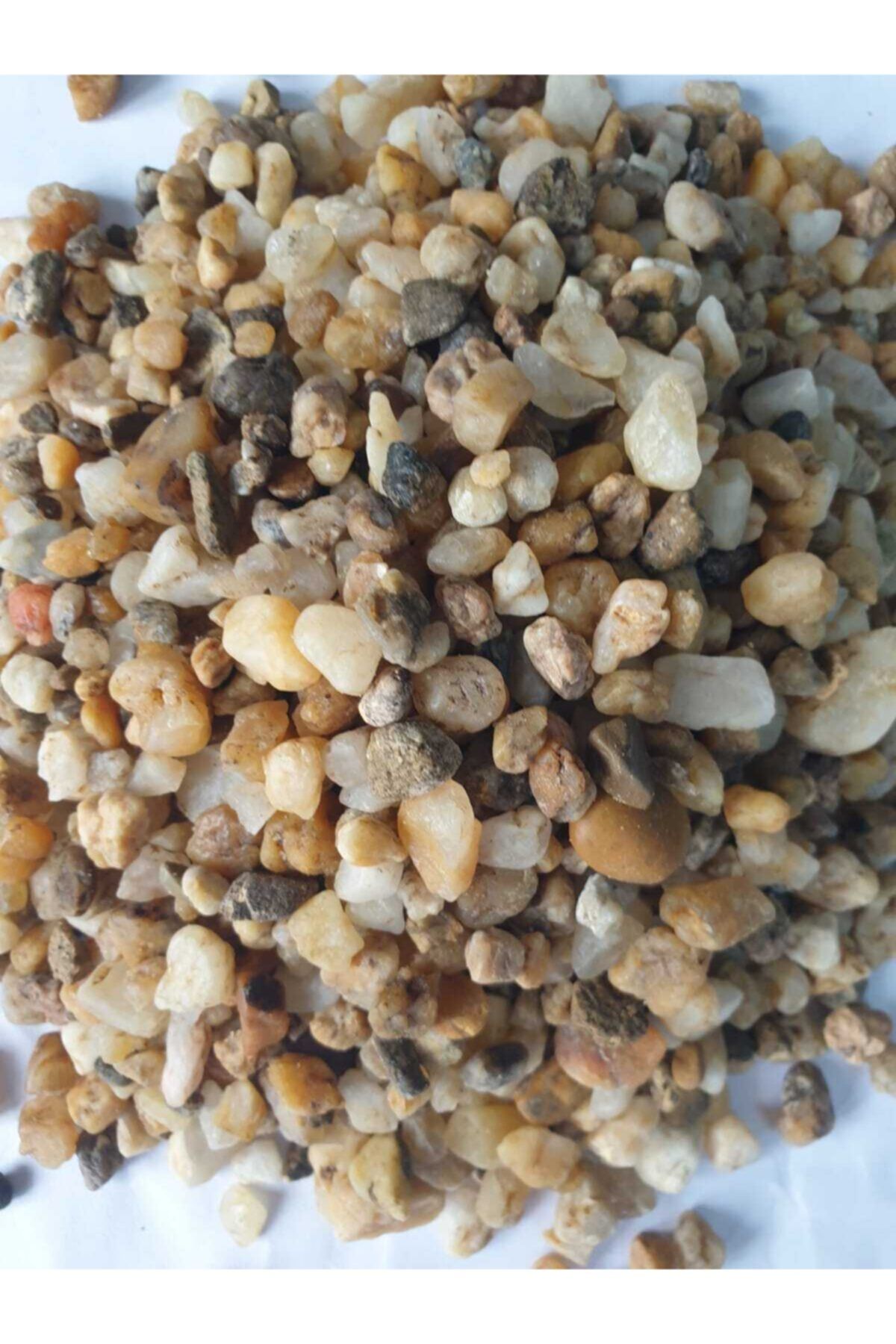 Akkum Doğal Sarı Silis 5-10 Mm Kum (25 Kg ) 5-10