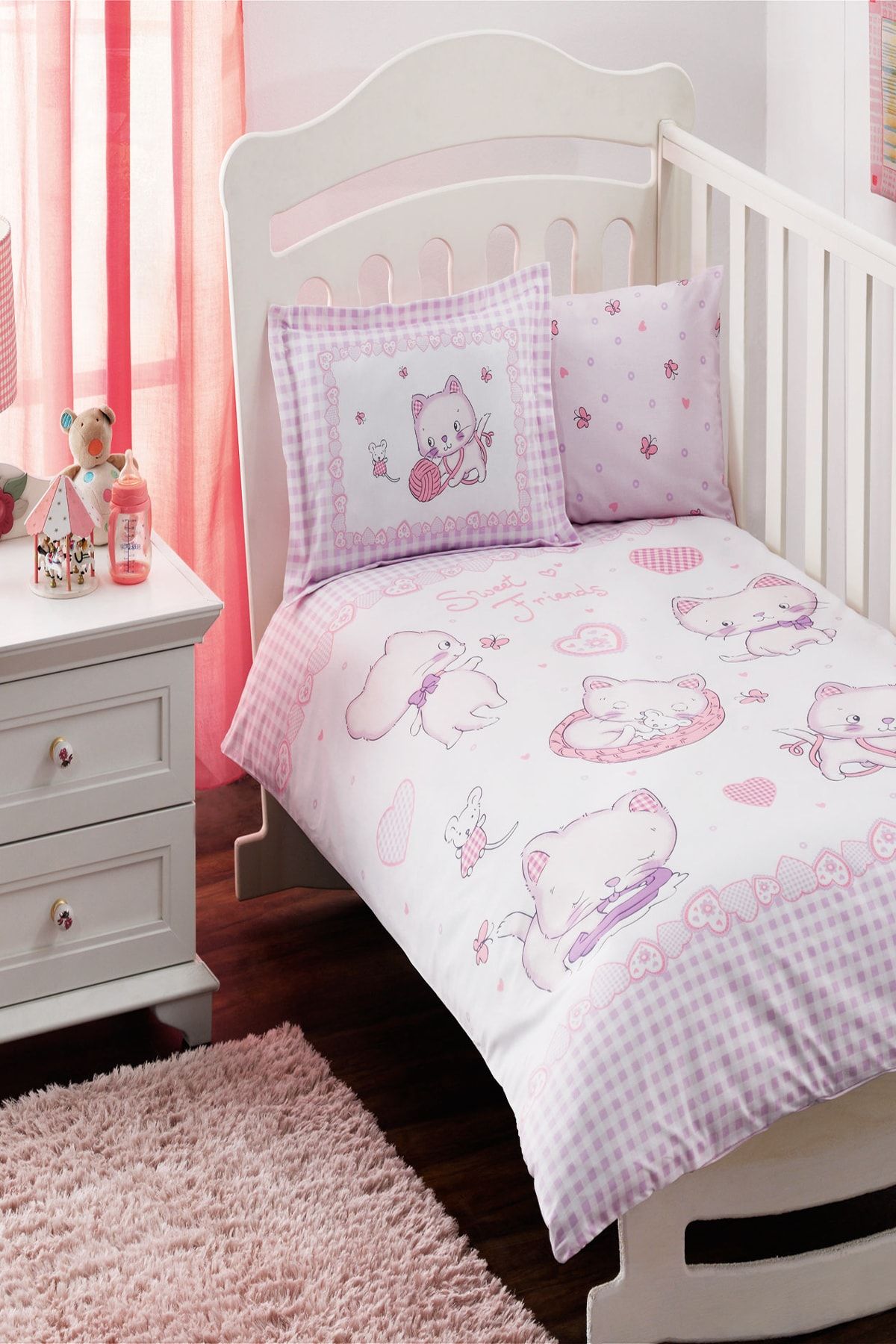 Taç Bebek Sweet Friends Nevresim Takımı Bebek