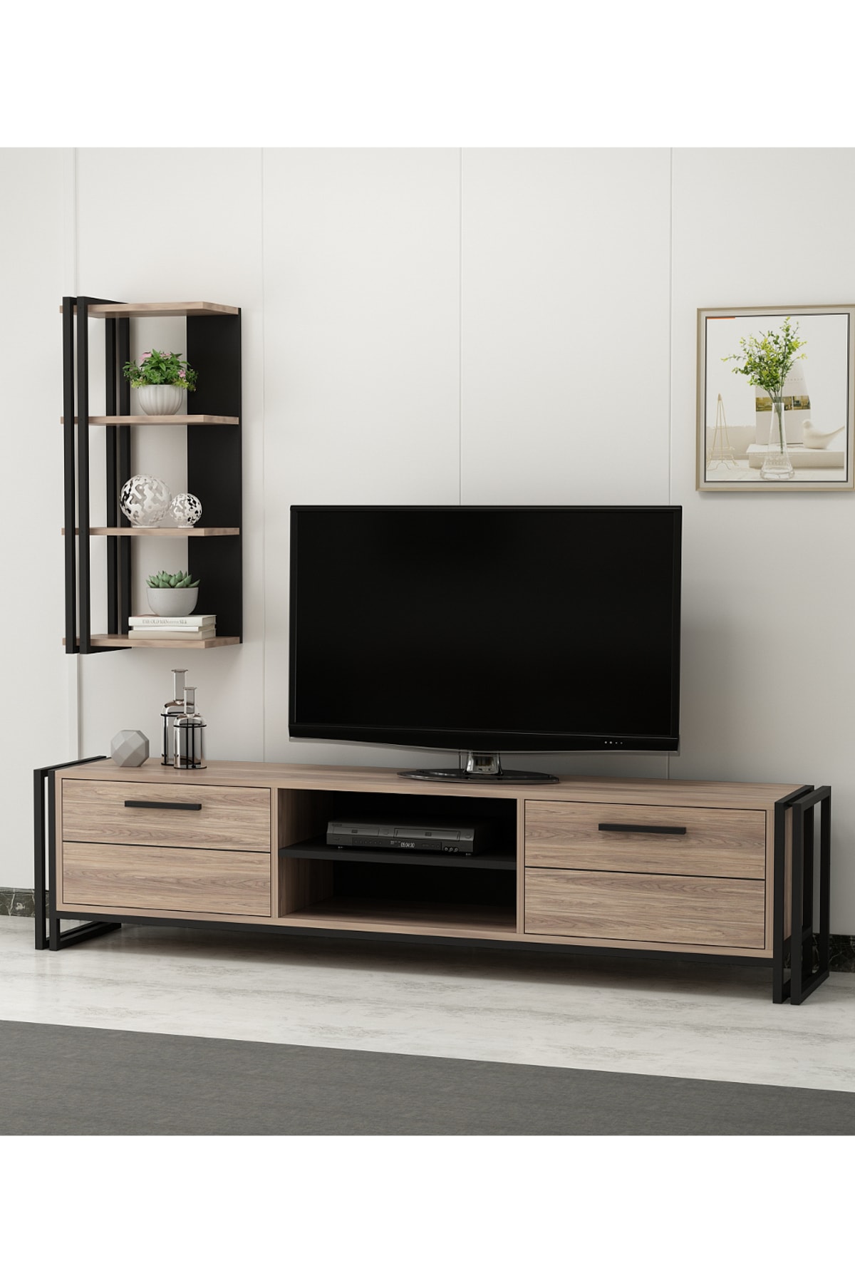 minar lesa tv unitesi metal kaman siyah fiyati yorumlari trendyol