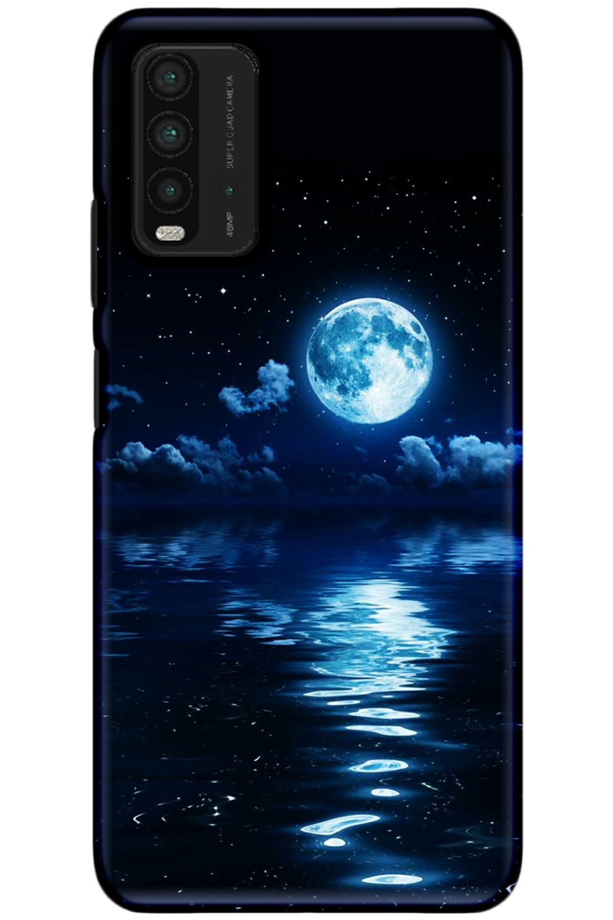 Noprin Xiaomi Redmi 9t Kılıf Silikon Baskılı Desenli Arka Kapak